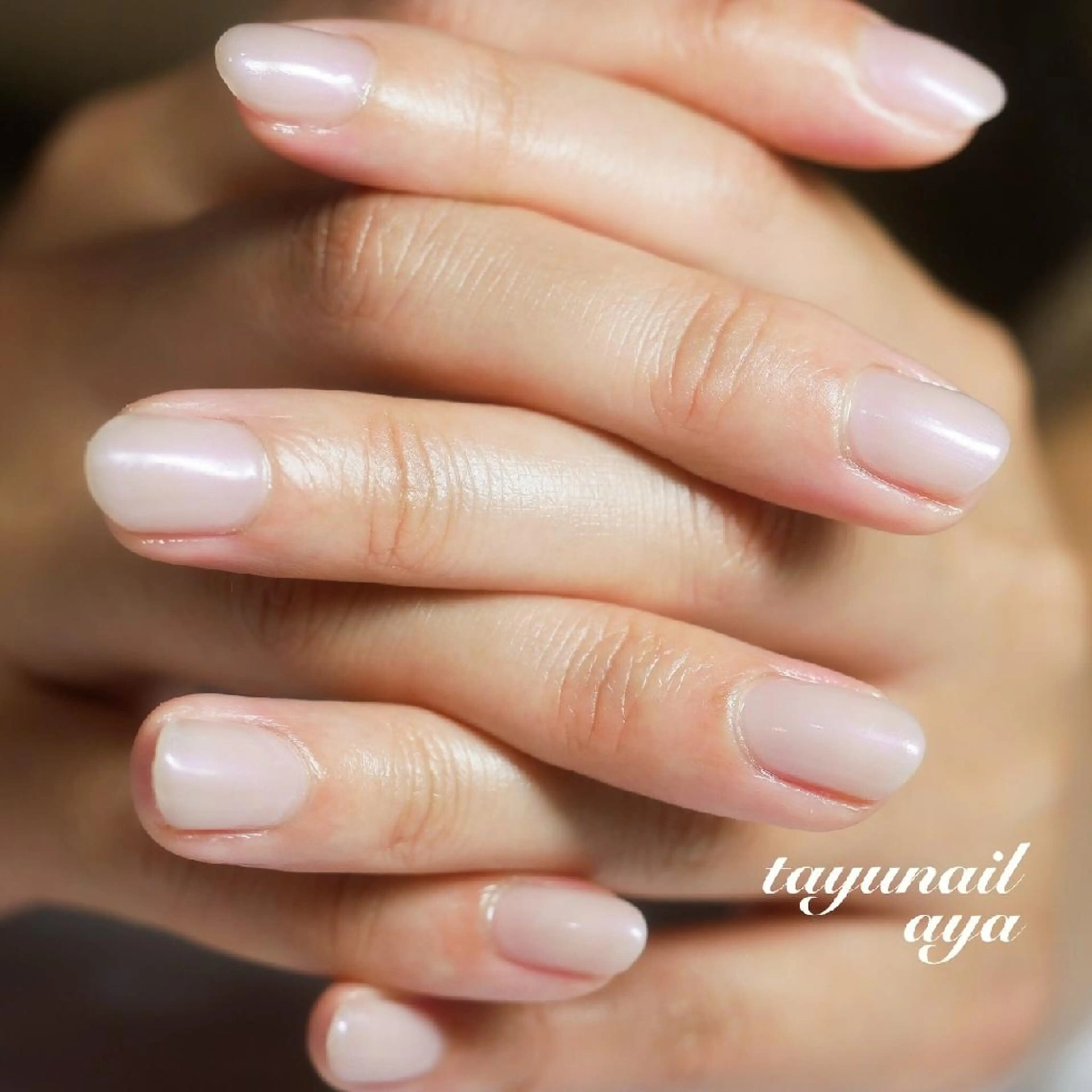 ネイル ブルー ジェルネイル ワンカラーネイル パラジェル ネイルサロン 【たゆnail】のネイルデザイン