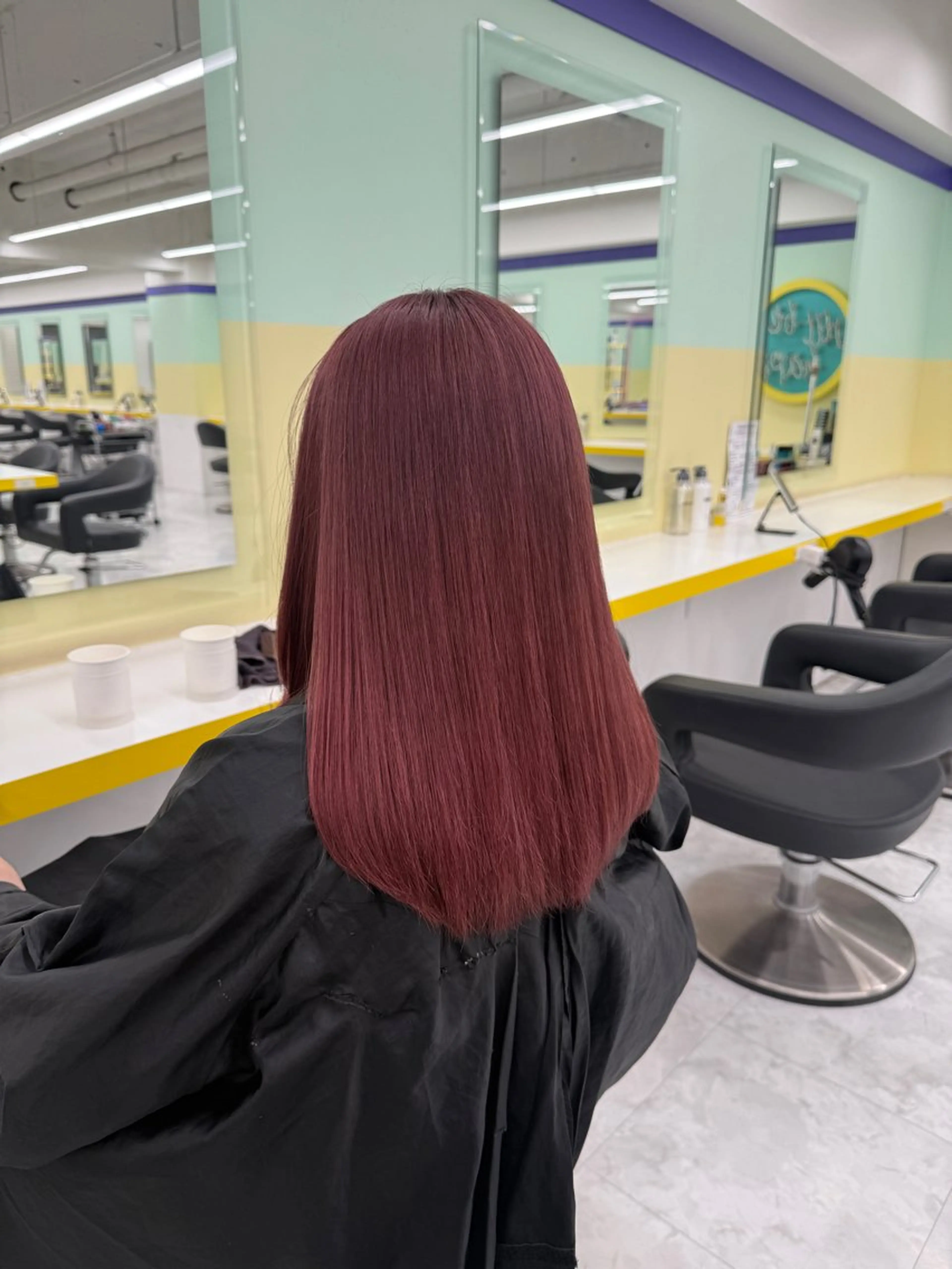 セミロング カラー ヘアアレンジ ラベンダーカラー ピンクカラー ピンクラベンダー ヘアカラー トリートメント ヘアセット 🎀Girly艶髪カ ラー🎀Harukaのヘアスタイル