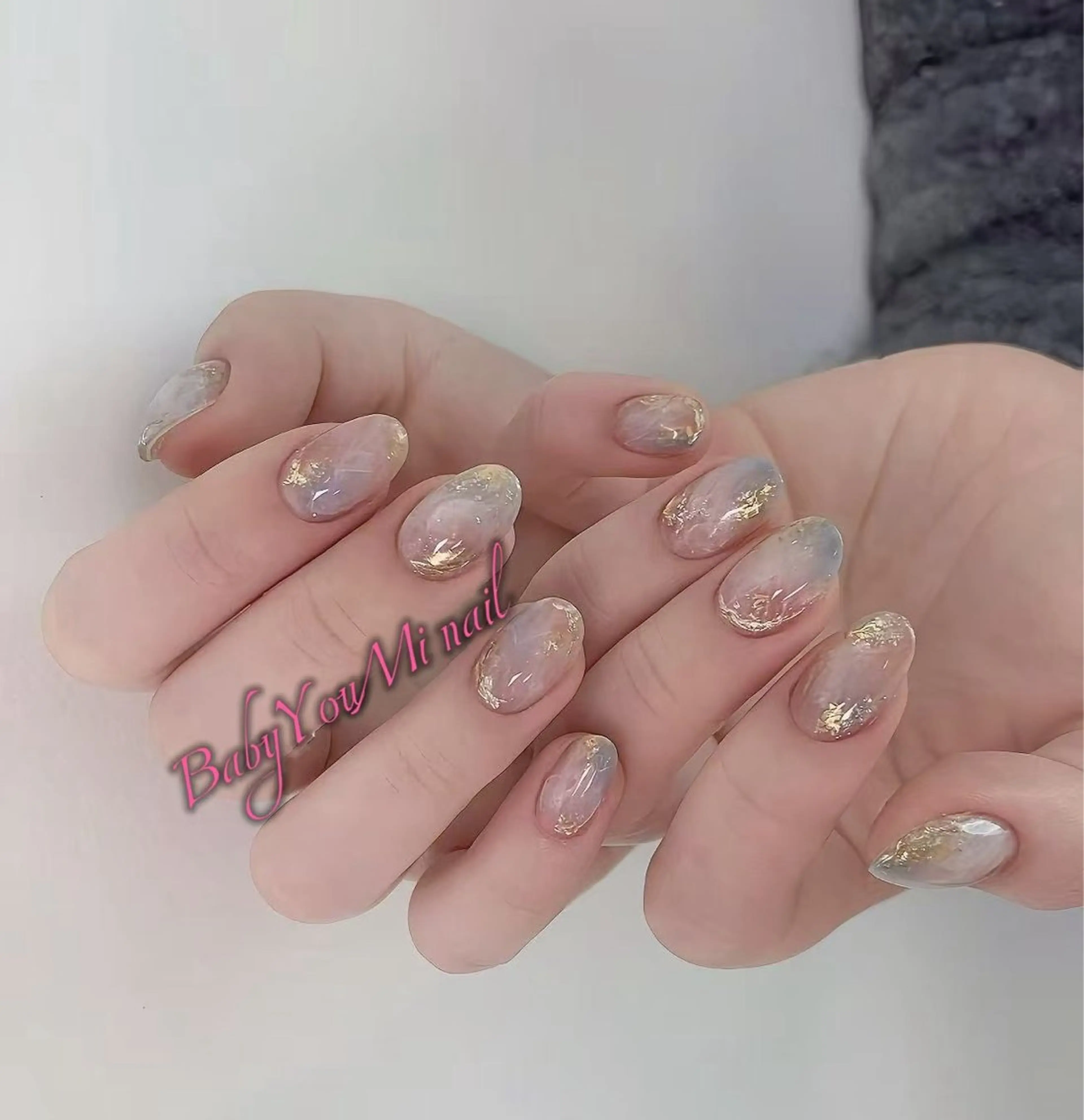 ネイル オーロラネイル 成人式 フットネイル フレンチネイル ジェルネイル ハンドネイル 相沢 さやかのネイルデザイン