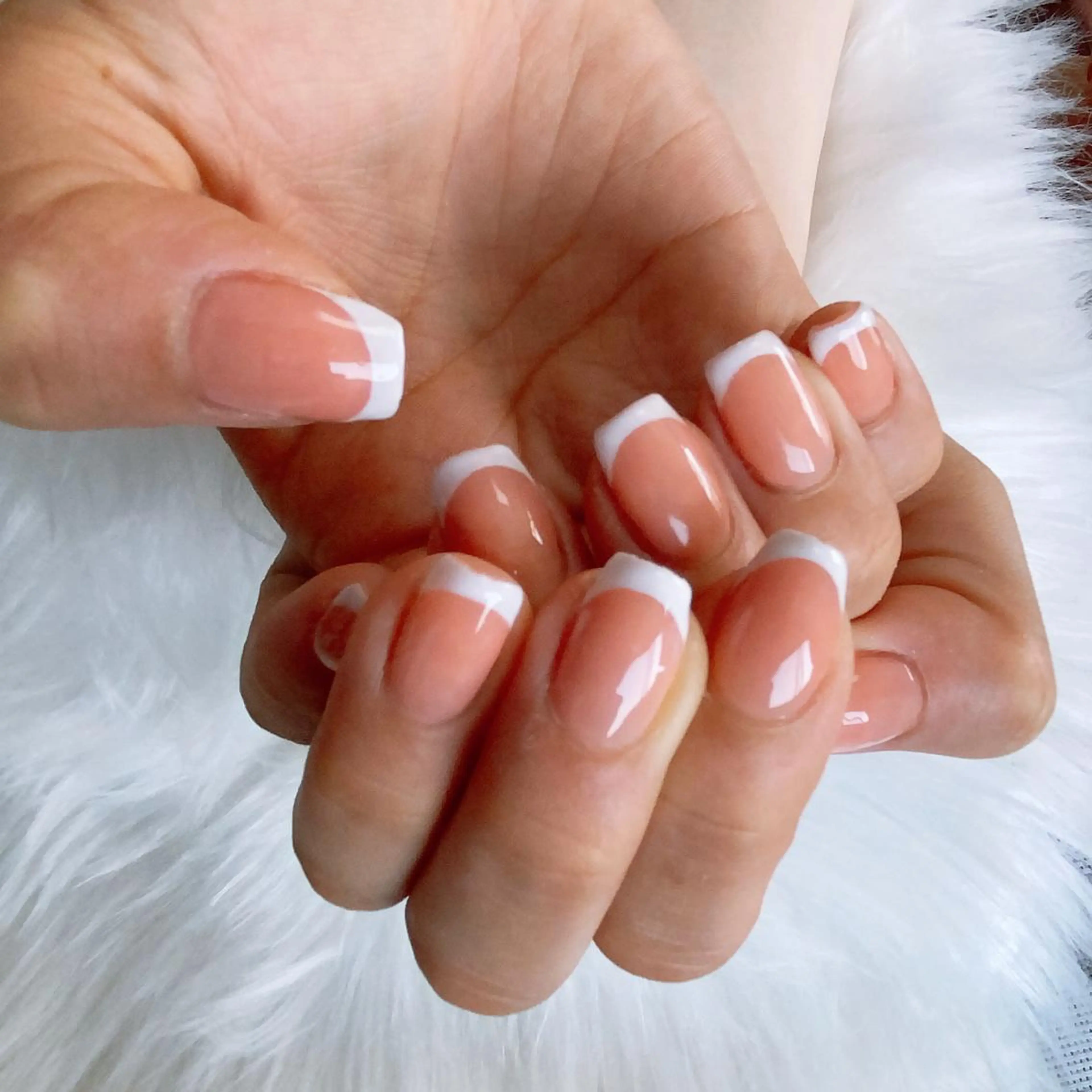 オフ込み🌼ホワイトフレンチ✨クリアベースの写真