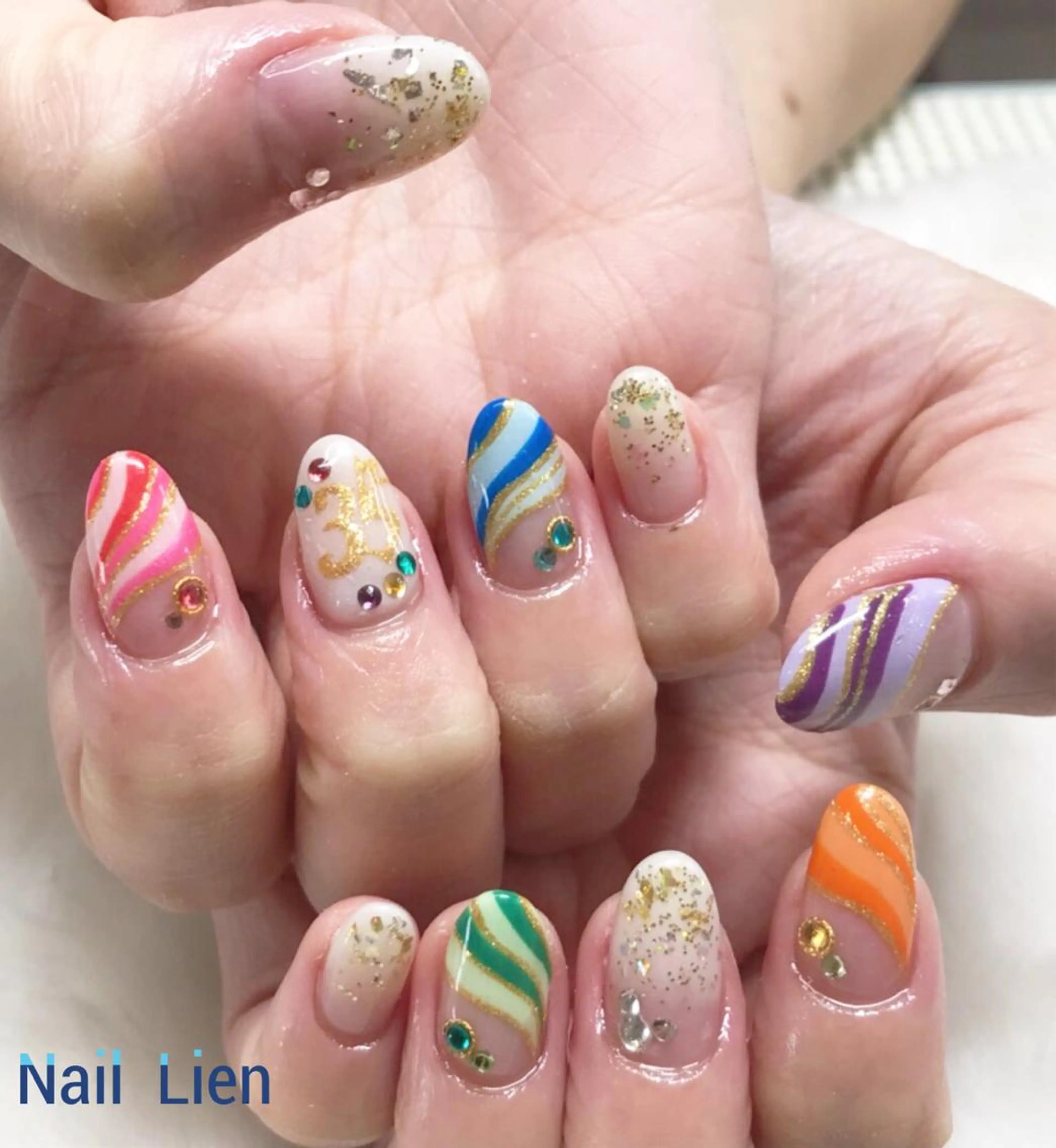ネイル アートネイル 持ち込み Nail lieNのネイルデザイン