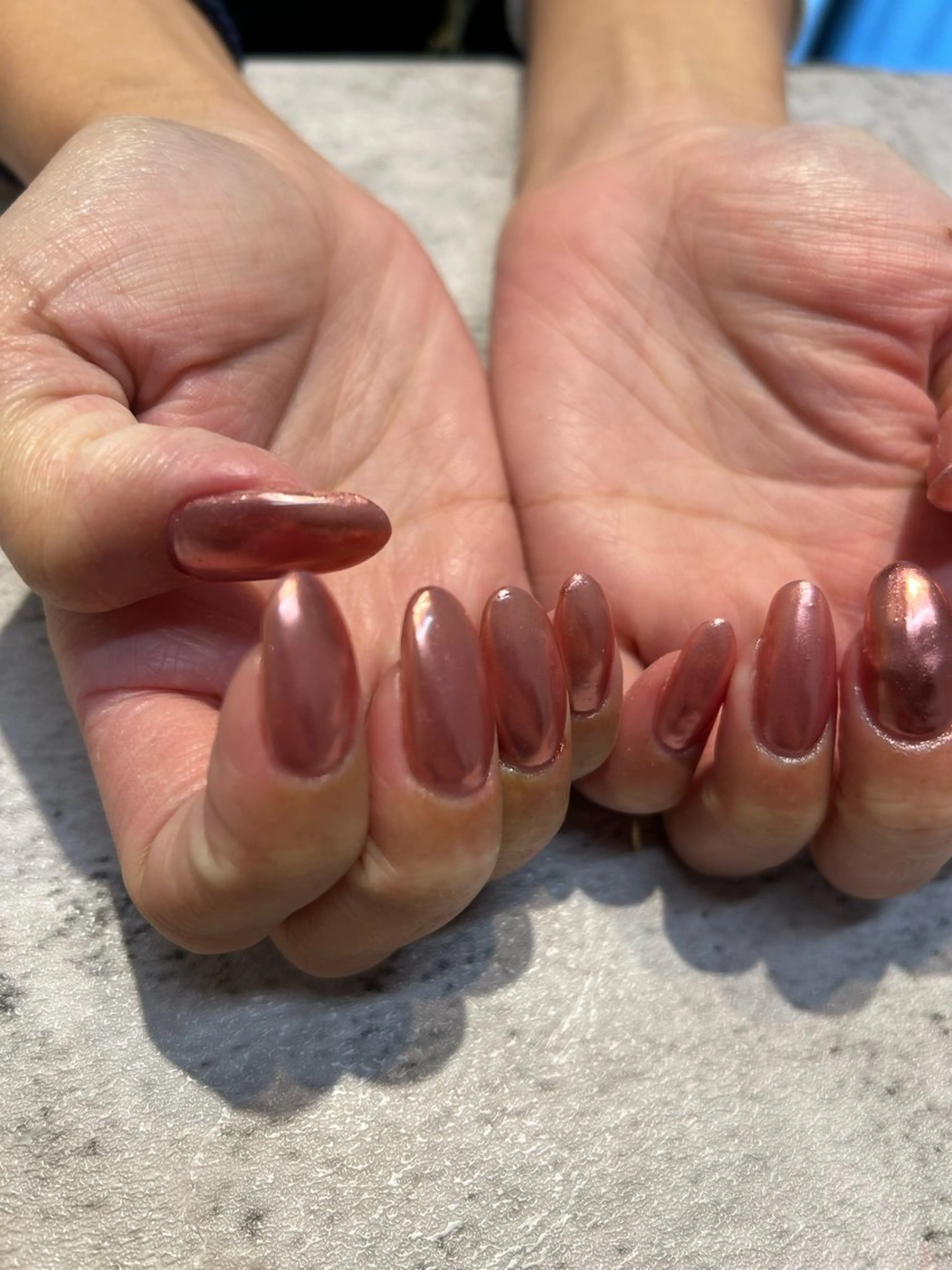 ネイル ワンカラーネイル mellow:ｸﾙﾐ ﹡˖˟༝🎀˖˟ ༝のネイルデザイン