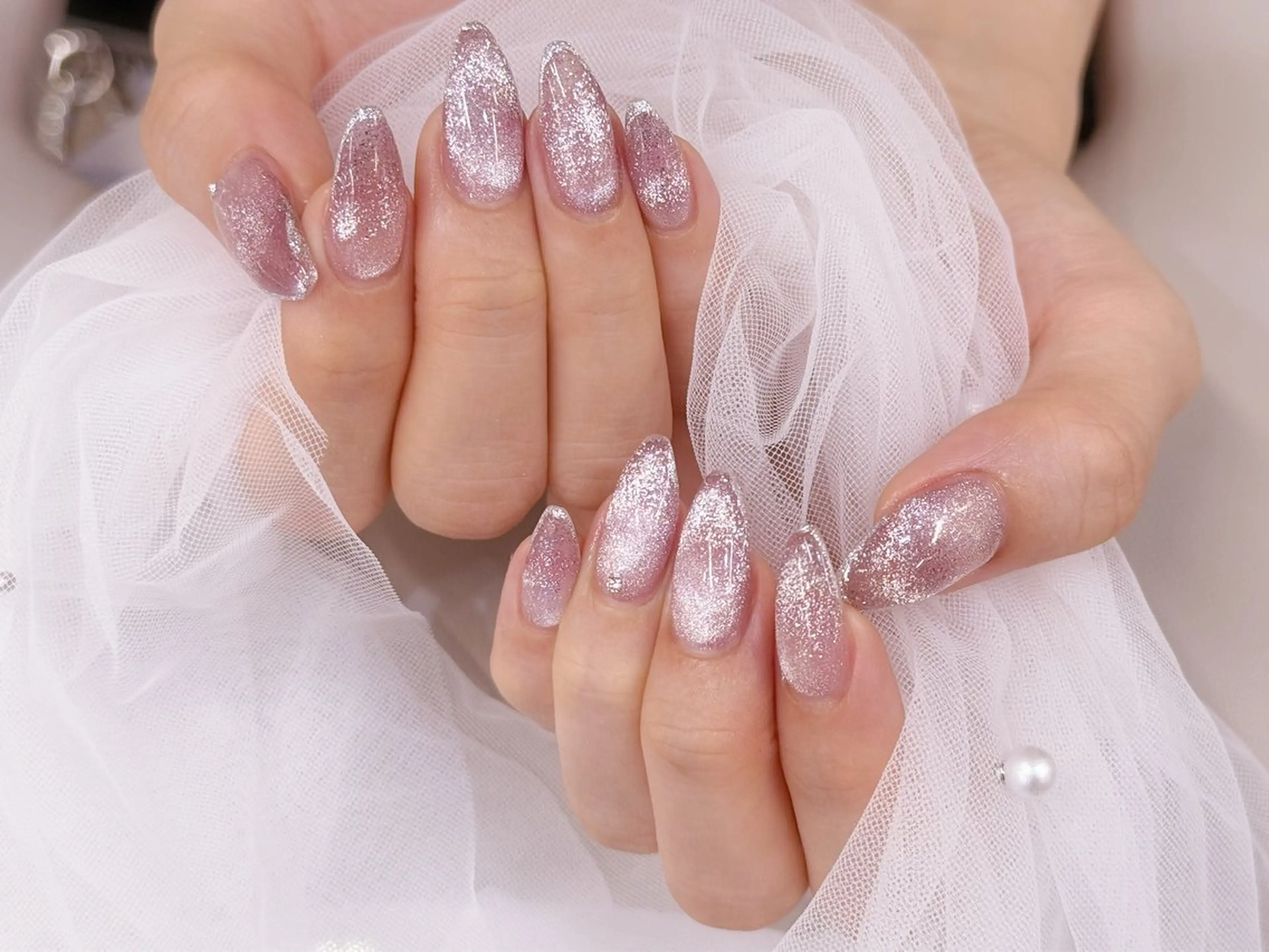 ネイル アートネイル フラッシュネイル フラワーネイル ジェルネイル ガーリー Puti nailのネイルデザイン