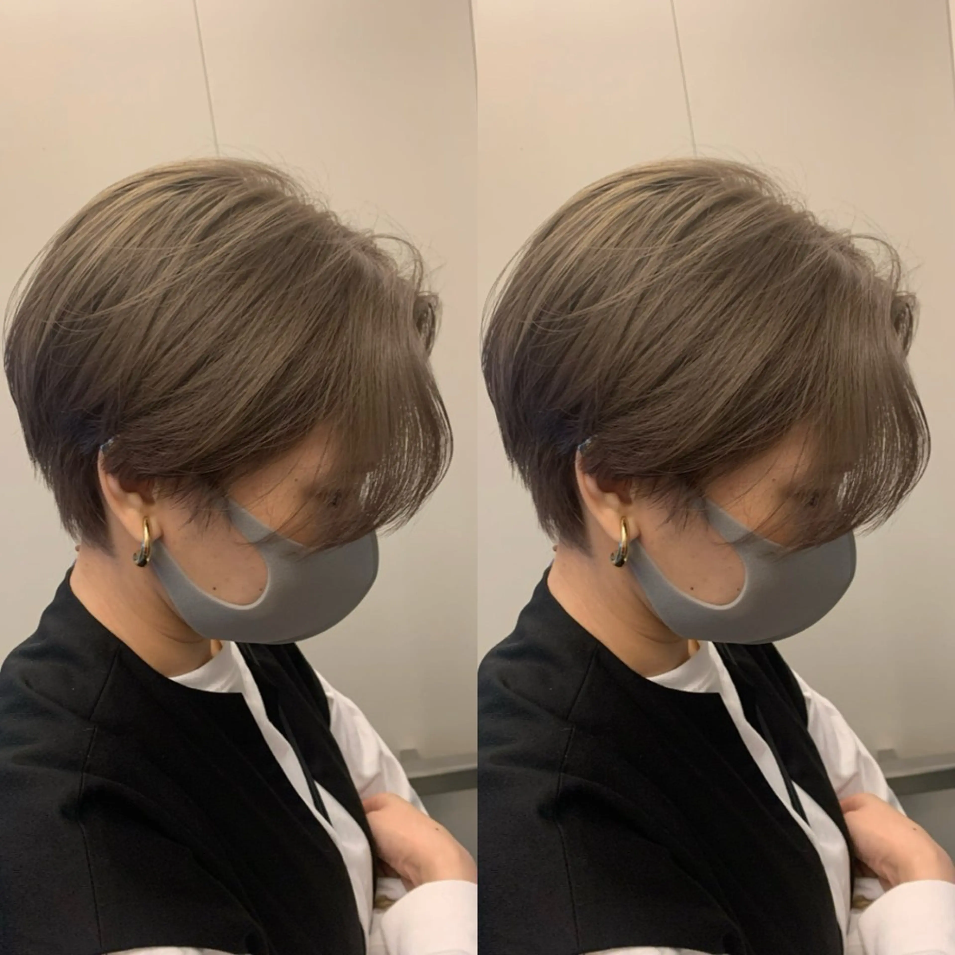 ショート カラー ヘアアレンジ カット ヘアカラー トリートメント kei/透明感カラー /ベージュ/インナーのヘアスタイル