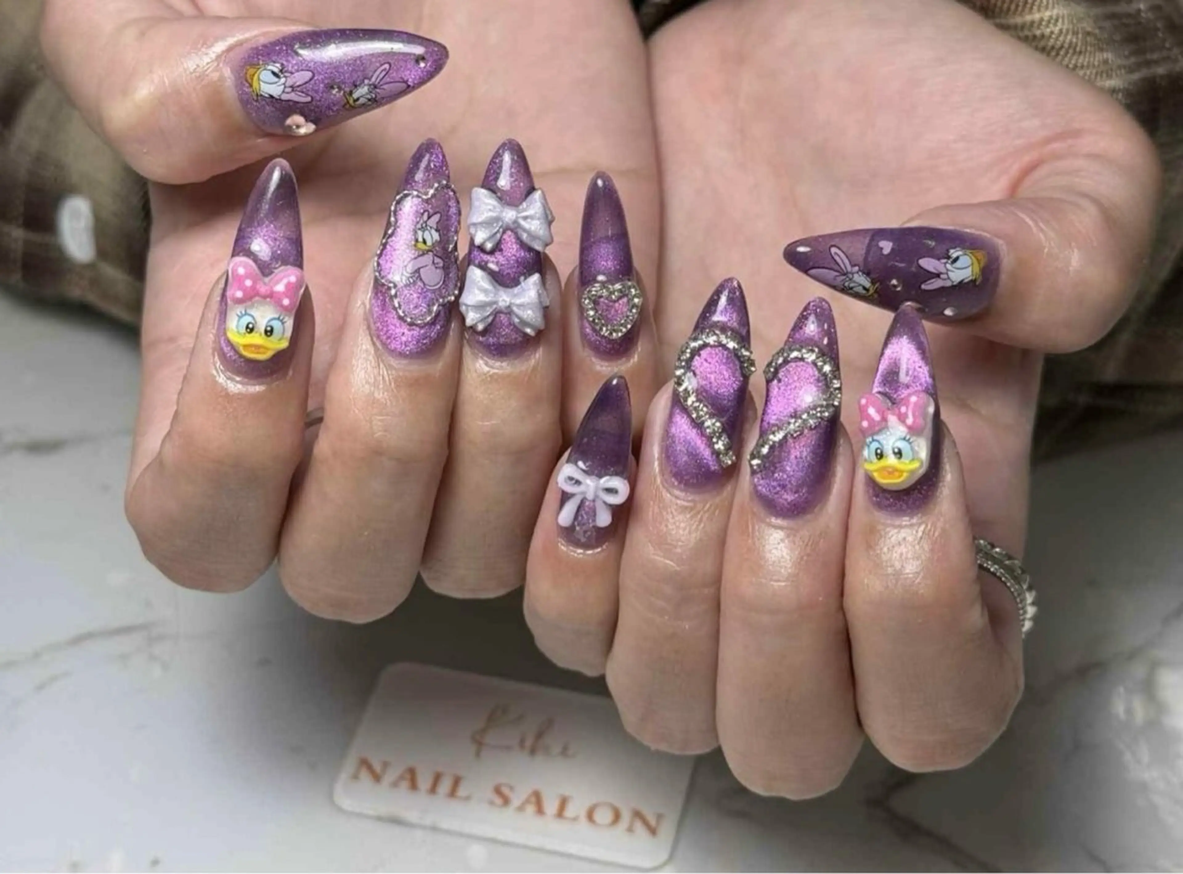 ネイル アートネイル ジェルネイル キラキラネイル 韓国ネイル スカルプネイル ハンドネイル 清水 ユナのネイルデザイン