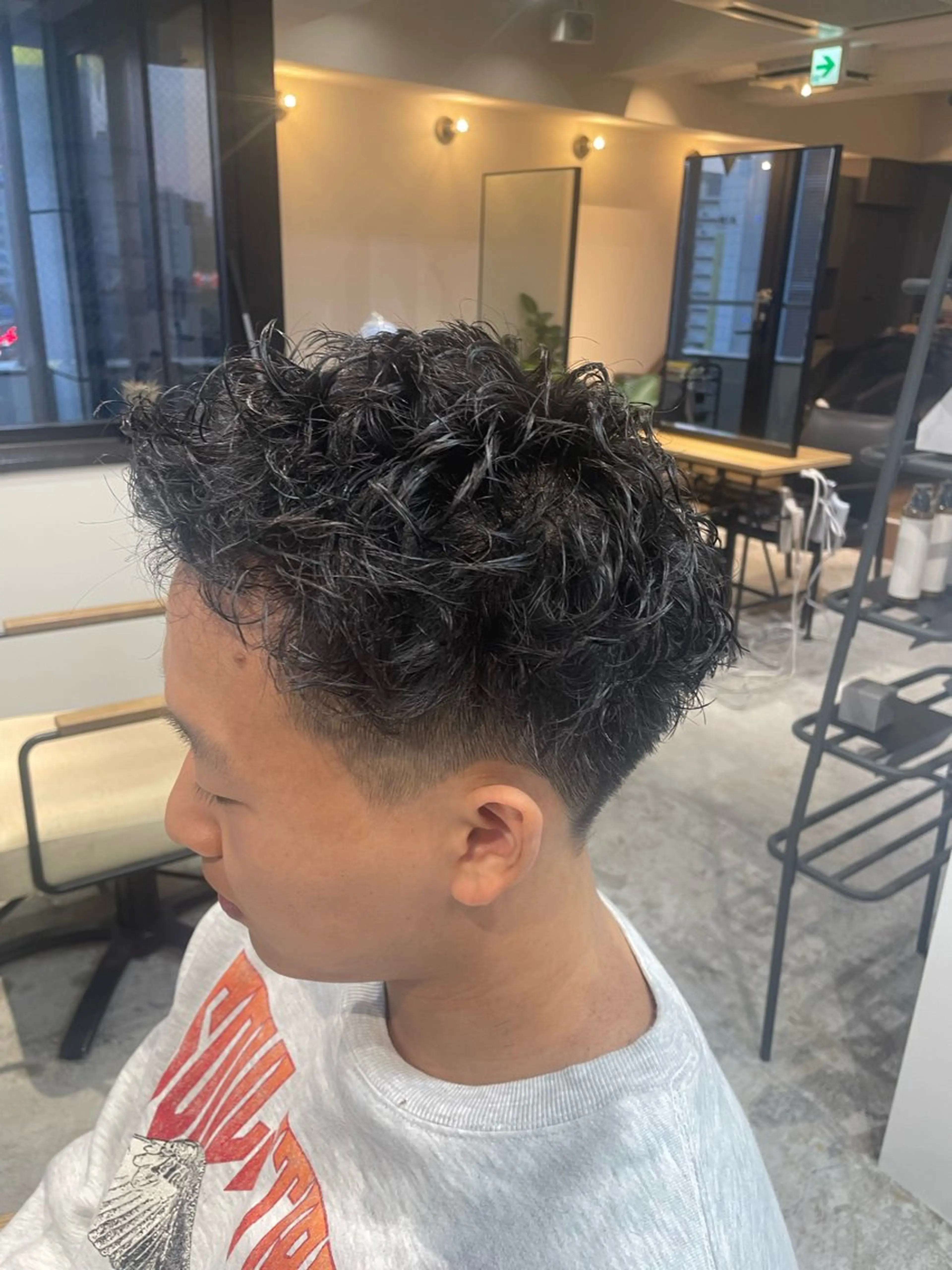 ショート ショートヘア メンズパーマ梅田 ・川副史晶のヘアスタイル