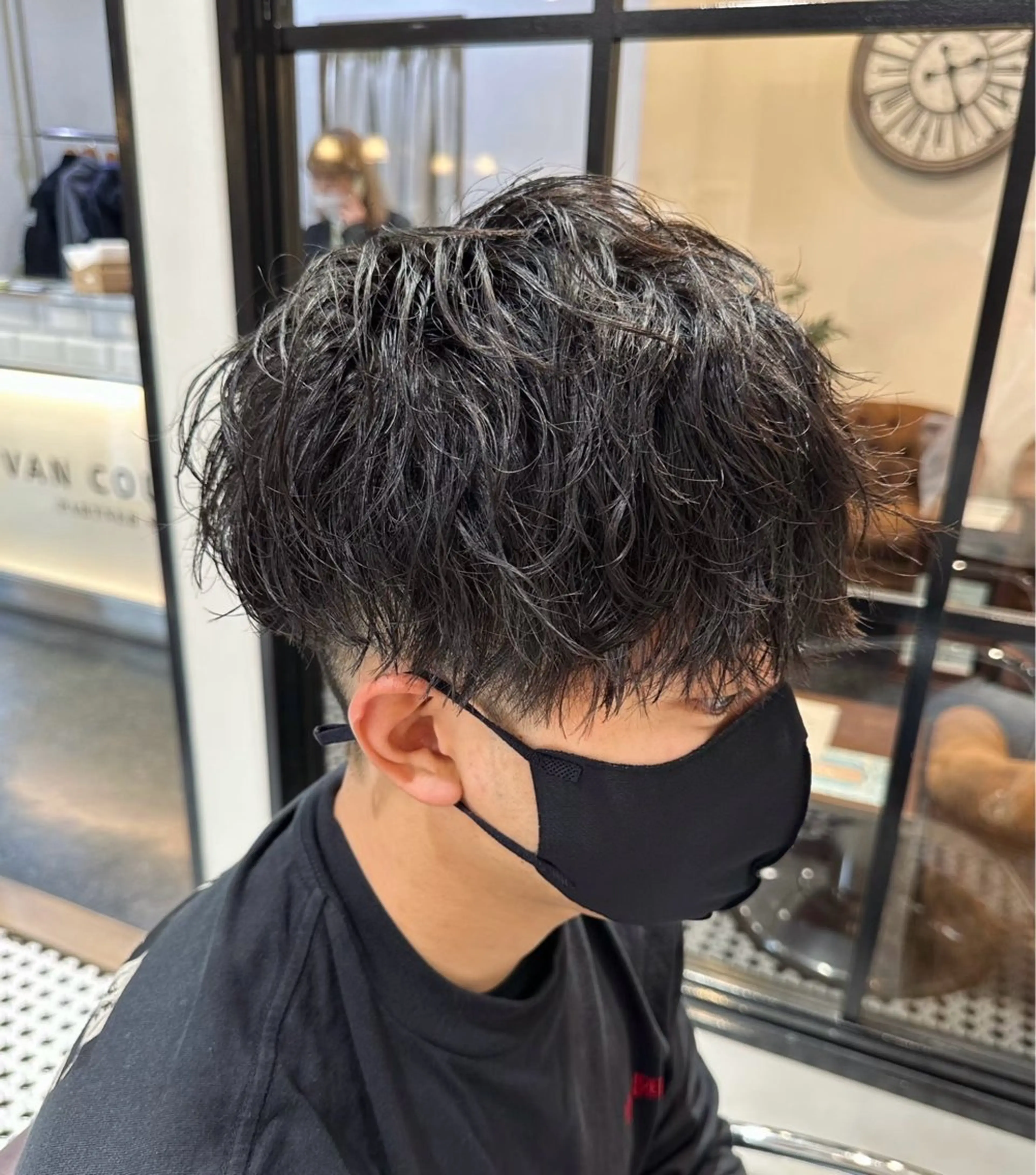 ミディアム パーマ メンズ 榊原 貫太のヘアスタイル