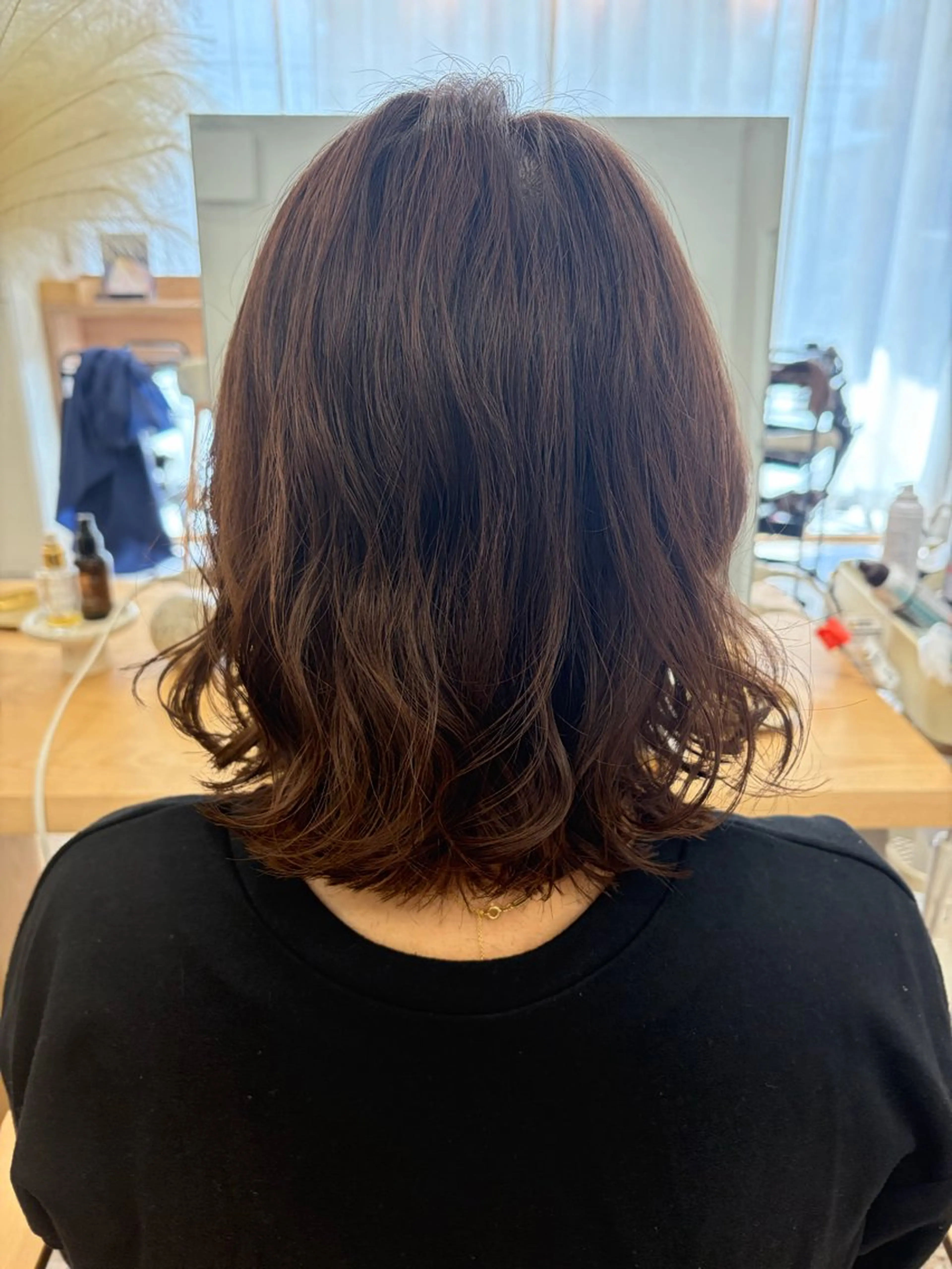 ミディアム カット パーマ ユニカバイミリー MISAKI🫧のヘアスタイル