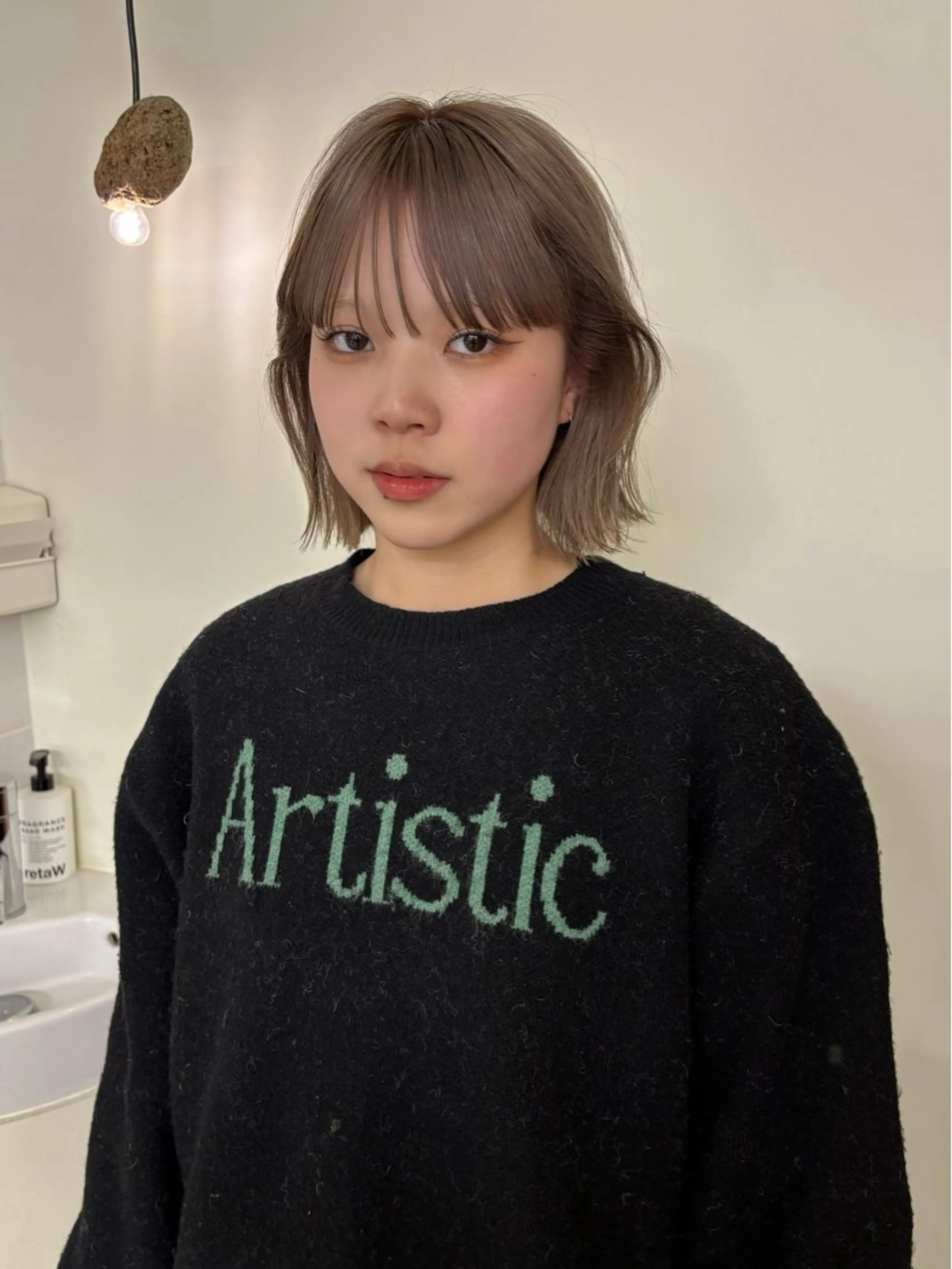 カラー ベージュカラー nappe🐏 栄／矢場町のヘアスタイル