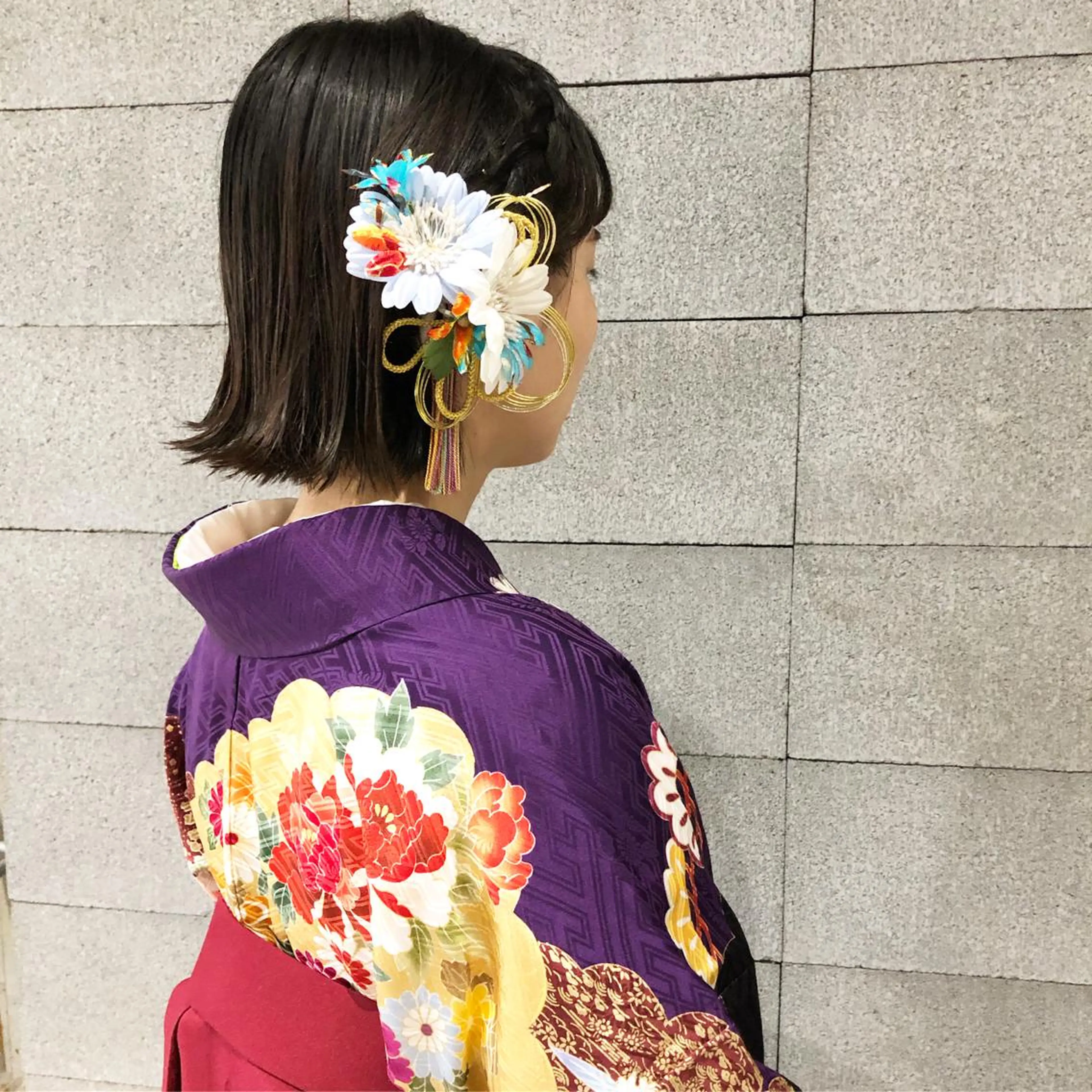 ヘアアレンジ 卒業式のヘアスタイル 着付け くまがい みゆ【edge.】のヘアスタイル