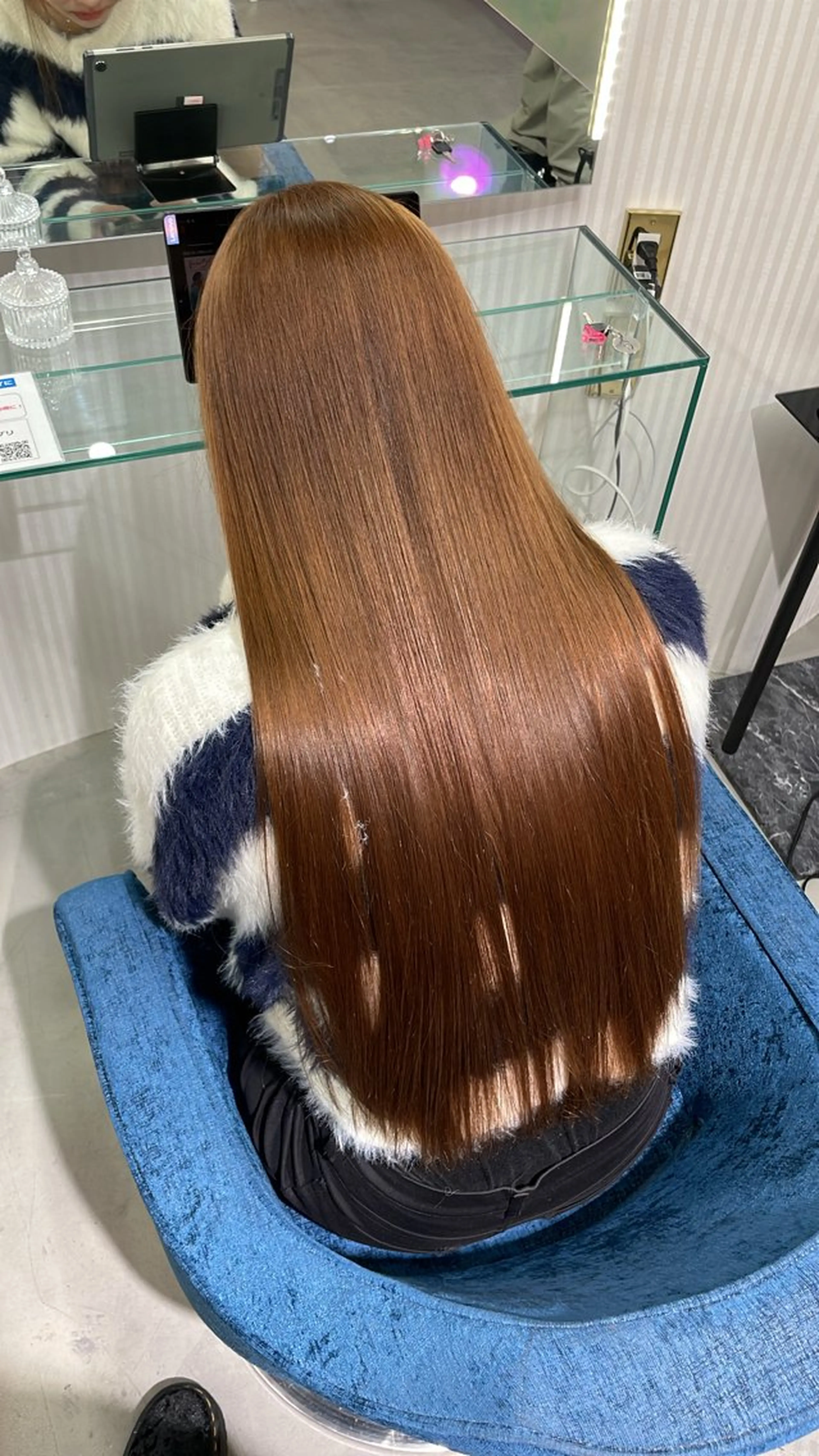 ロング カラー カット ヘアカラー トリートメント 安井まゆ _Box mico.のヘアスタイル