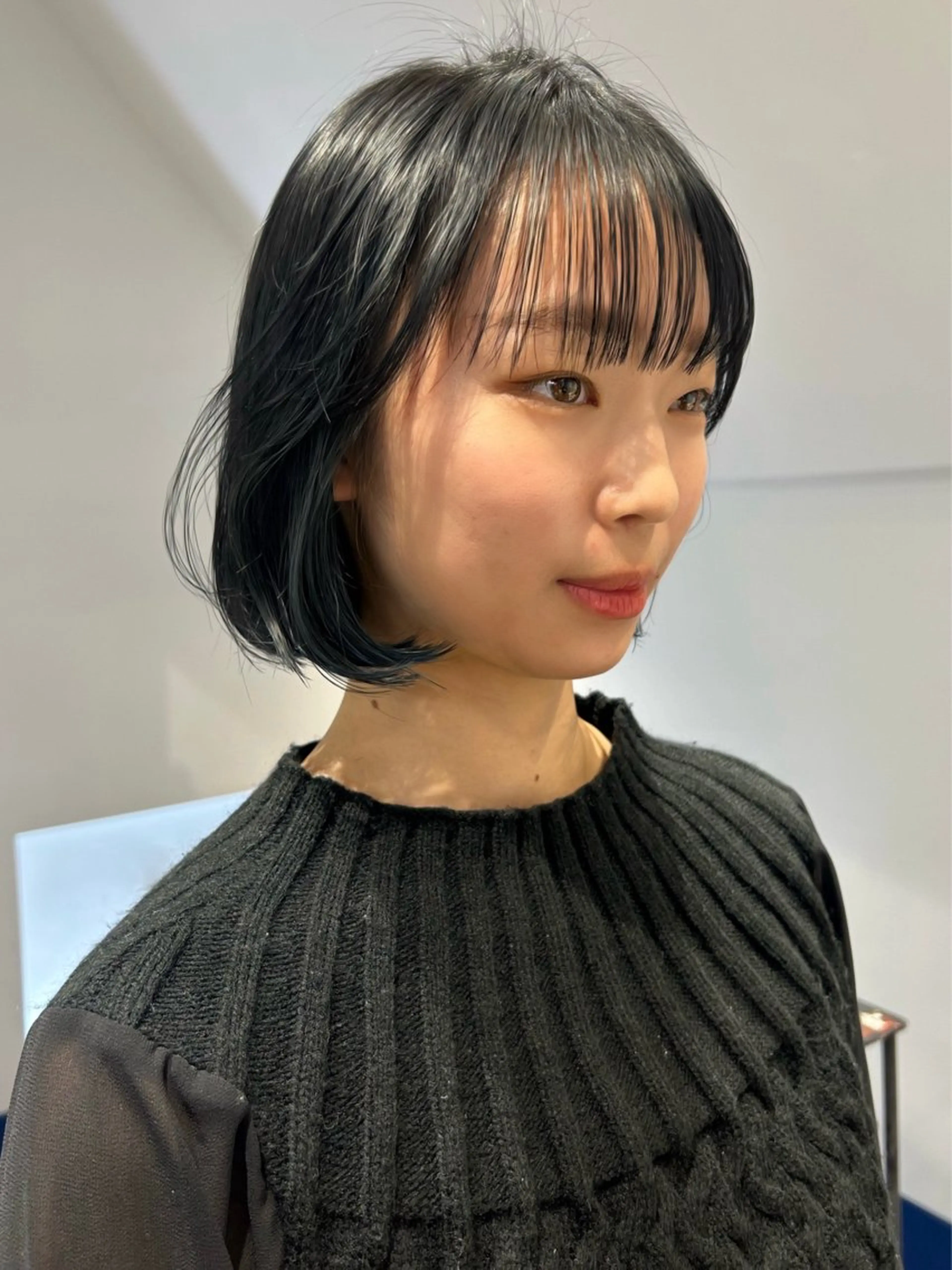 ミディアム カラー パーマ メンズ カット ヘアカラー レイヤー/透明感/ ブリーチなし/わかなのヘアスタイル