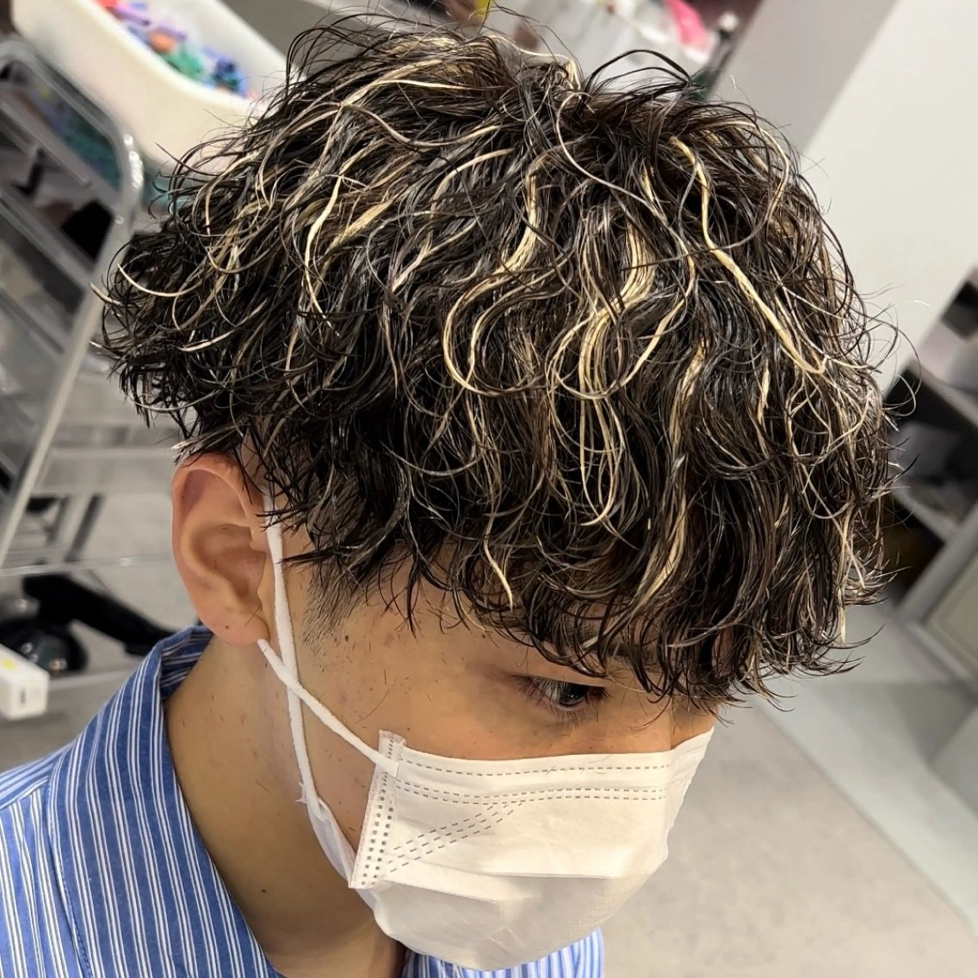 ミディアム カラー ヘアアレンジ メンズ fifth 石川 凪のヘアスタイル