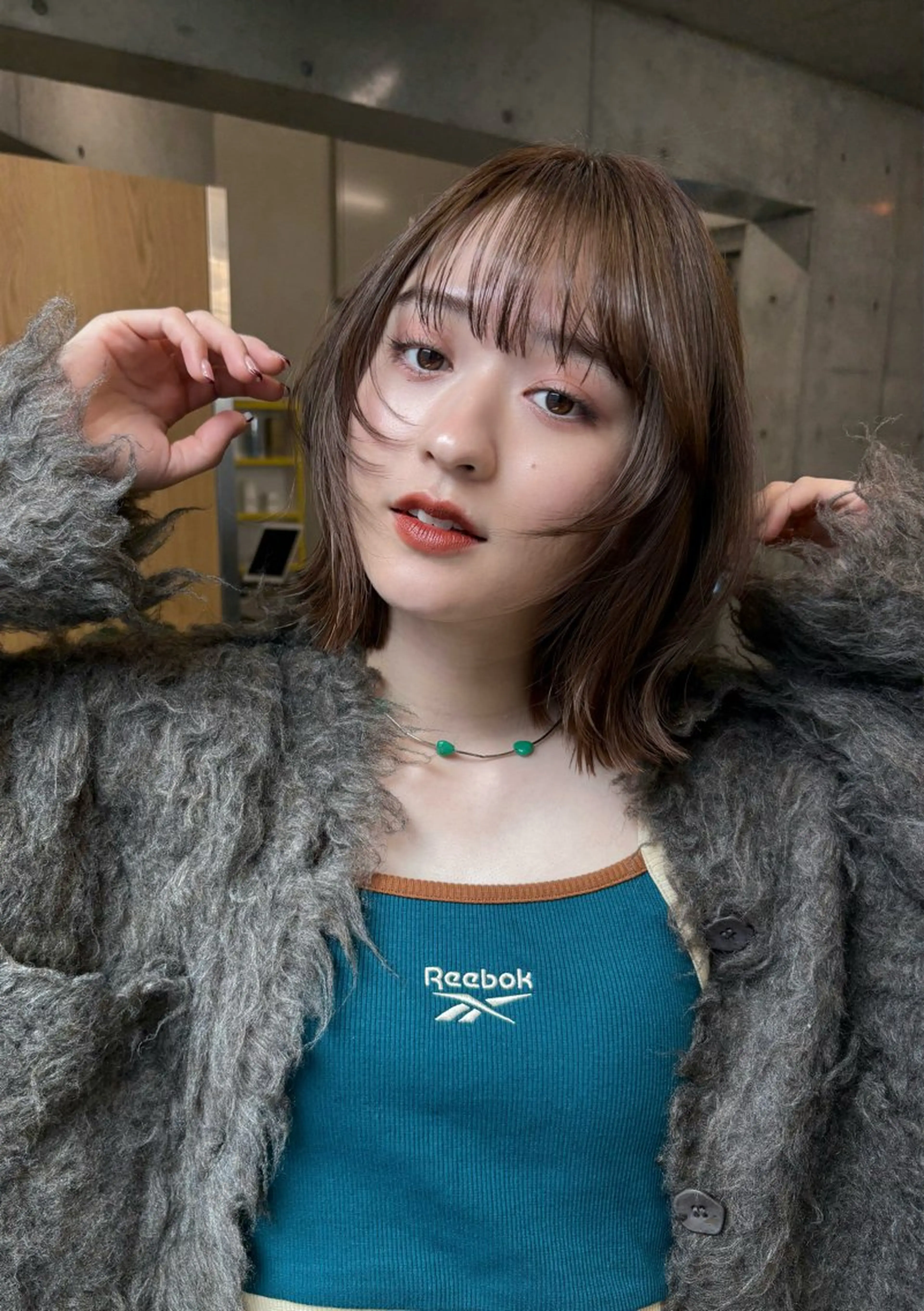 ミディアム カラー レイヤー/柔色 カラー/SAkiのヘアスタイル