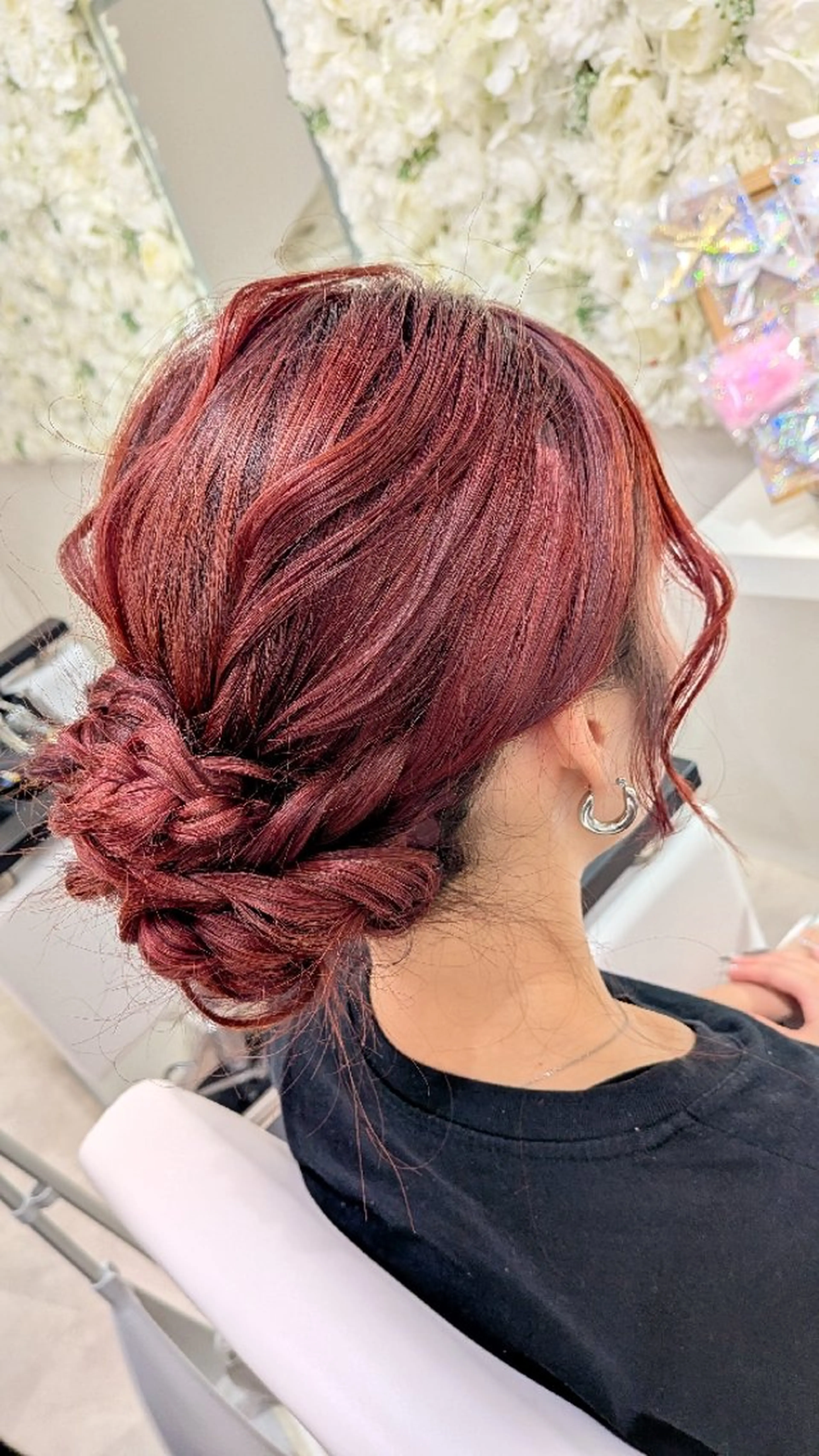 簡単アップスタイルヘア パーティーに是非💞の写真