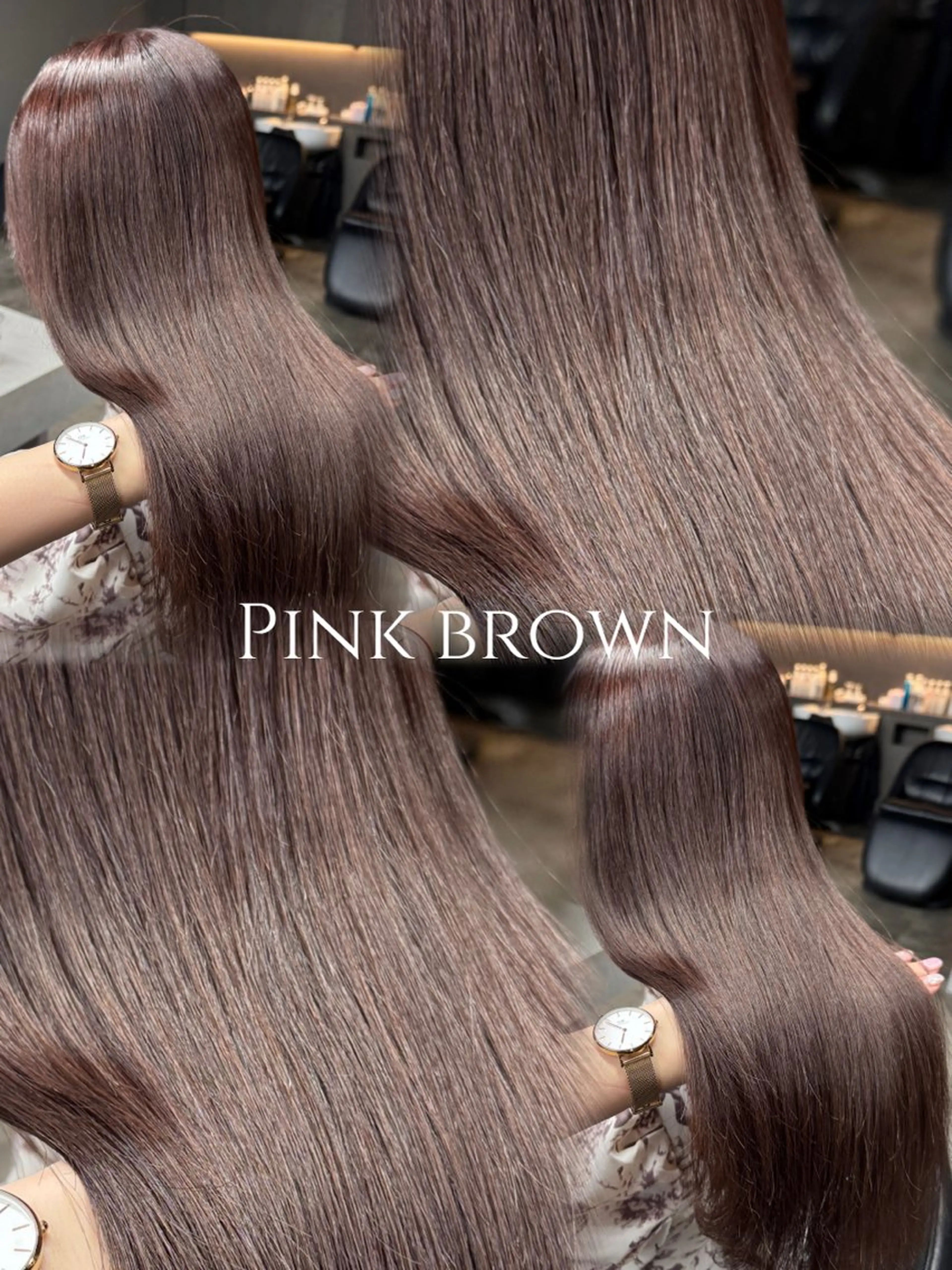 ロング ヘアカラー トリートメント 髪質改善/艶髪 MINAMIのヘアスタイル