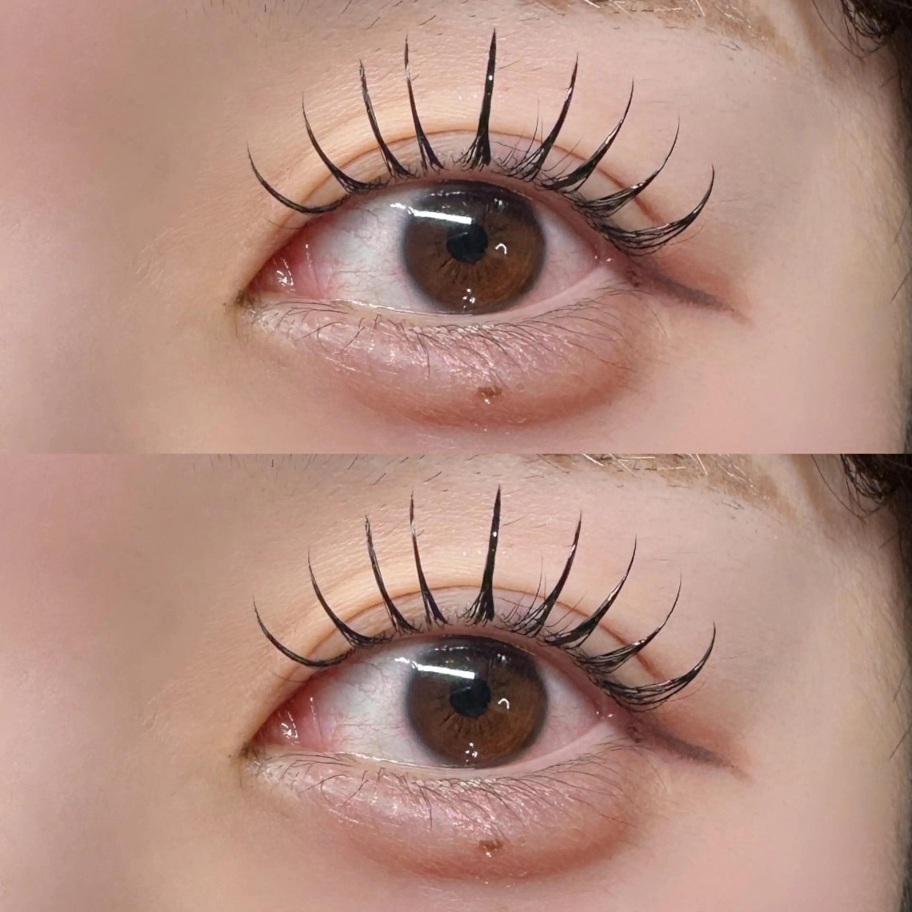 【新技術☆モデル】LEDエク60本×まつパ(オフ込み) 自まつ毛以上エクステ未満♪マスカラを塗ったような仕上りに★の写真