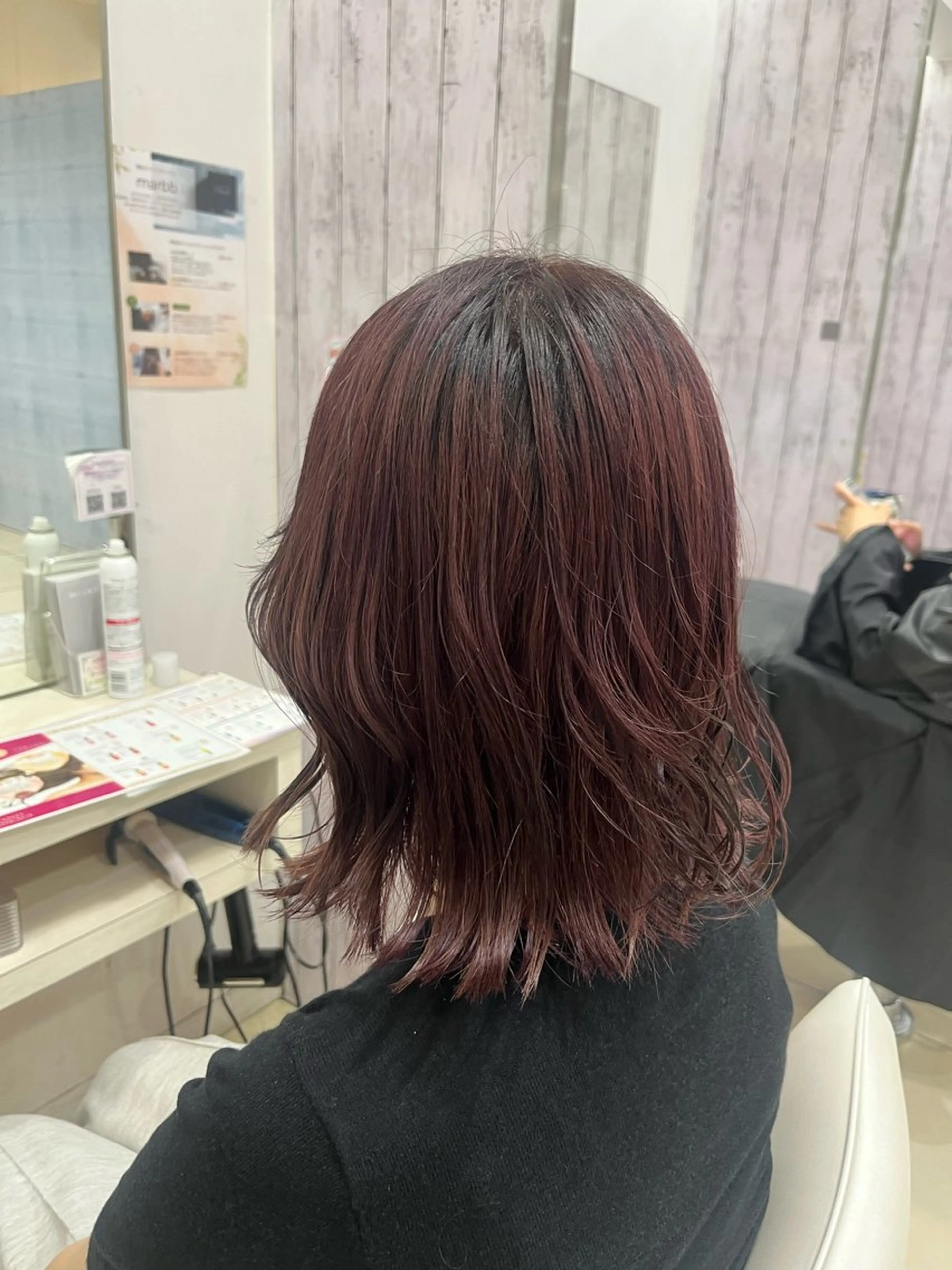 ミディアム カラー ヘアカラー トリートメント 🤎ベージュカラー/ 髪質改善/山岸🤎のヘアスタイル