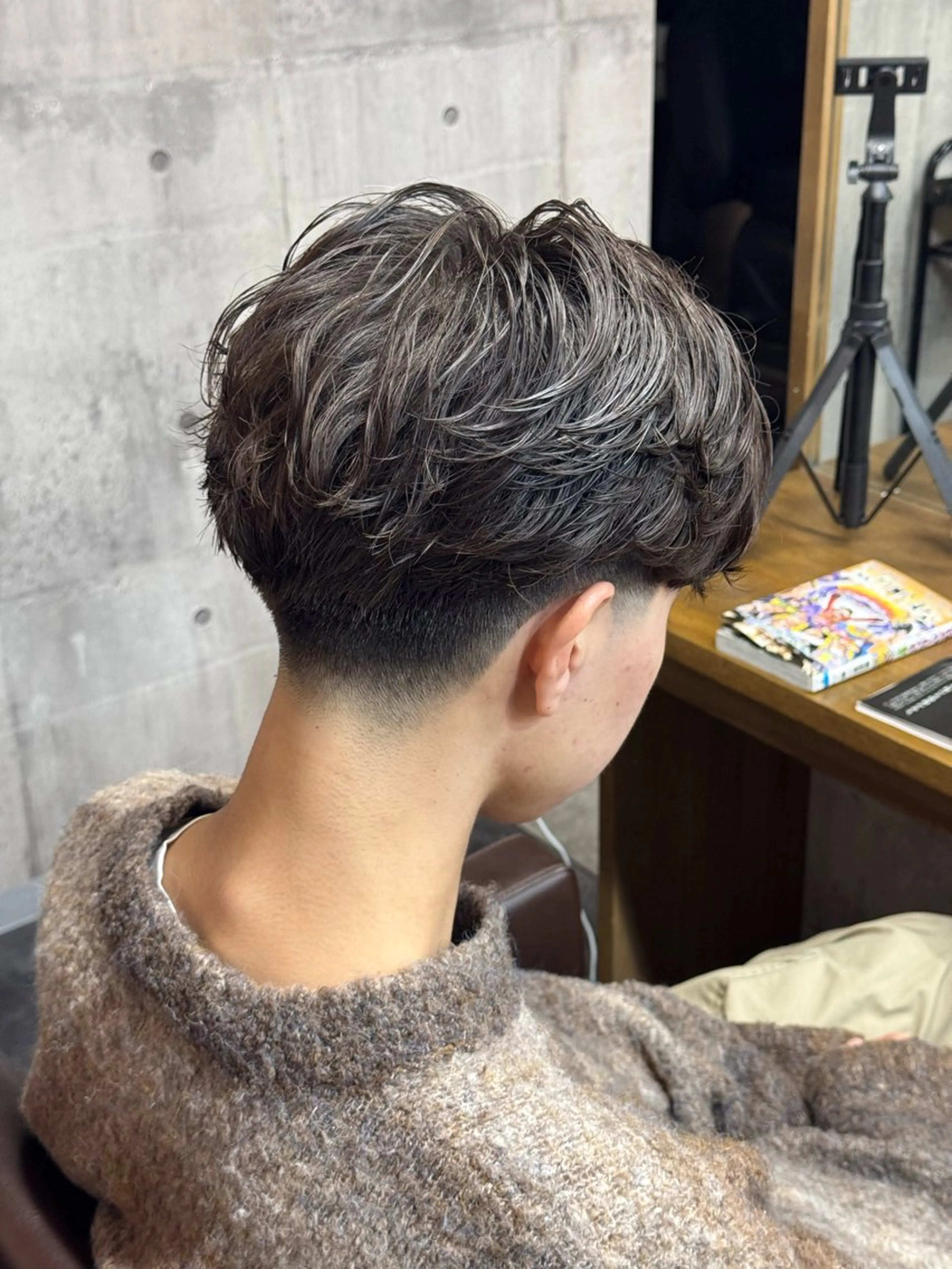 パーマ メンズ メンズ就活ヘア メンズパーマ 学生（メンズ向け） 学生 川崎 健翔のヘアスタイル
