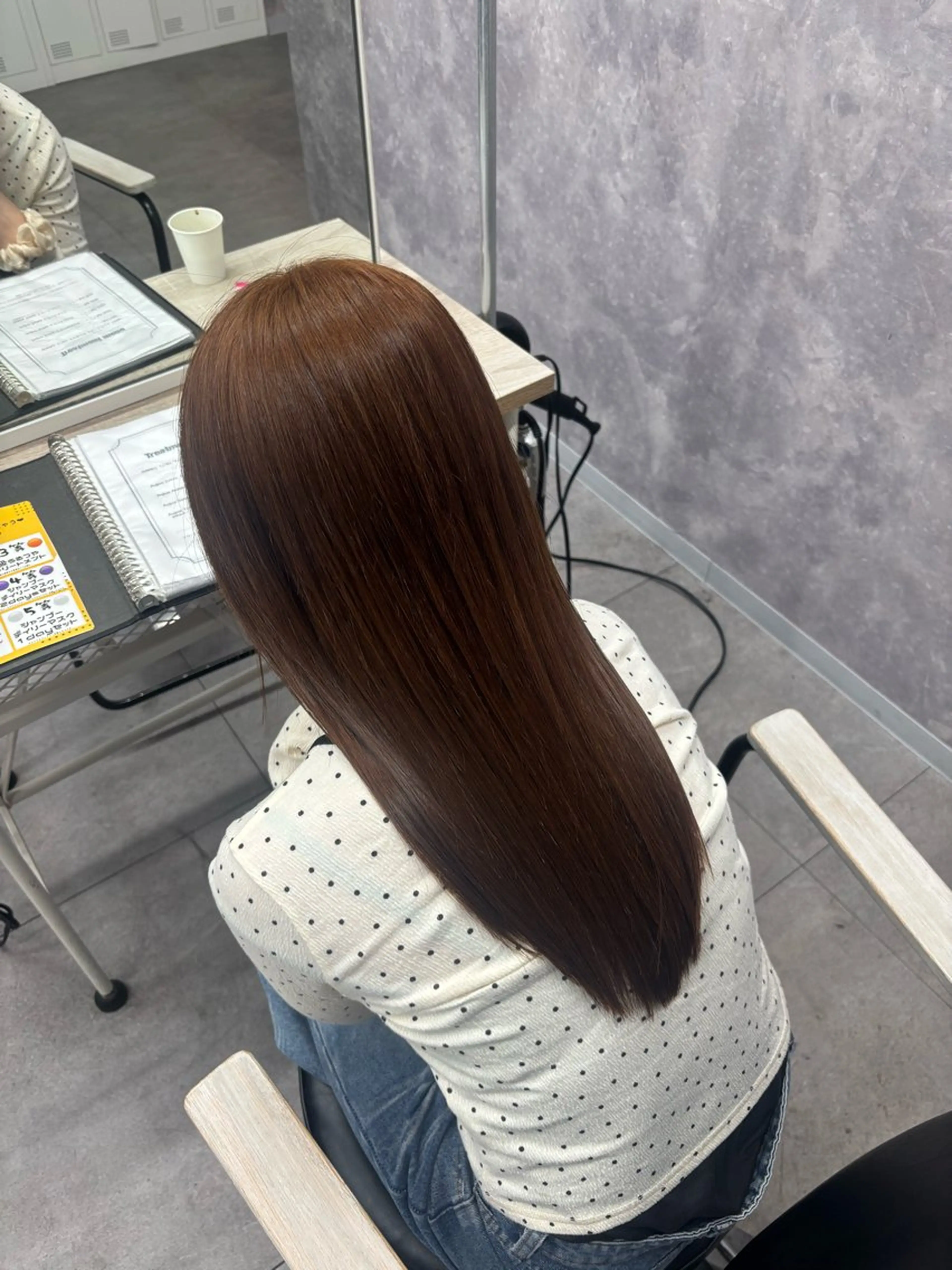 【''Spring''限定クーポン🌸💞】ブリーチ無しWカラー🍒➕高保湿うる艶トリートメント🫧の写真