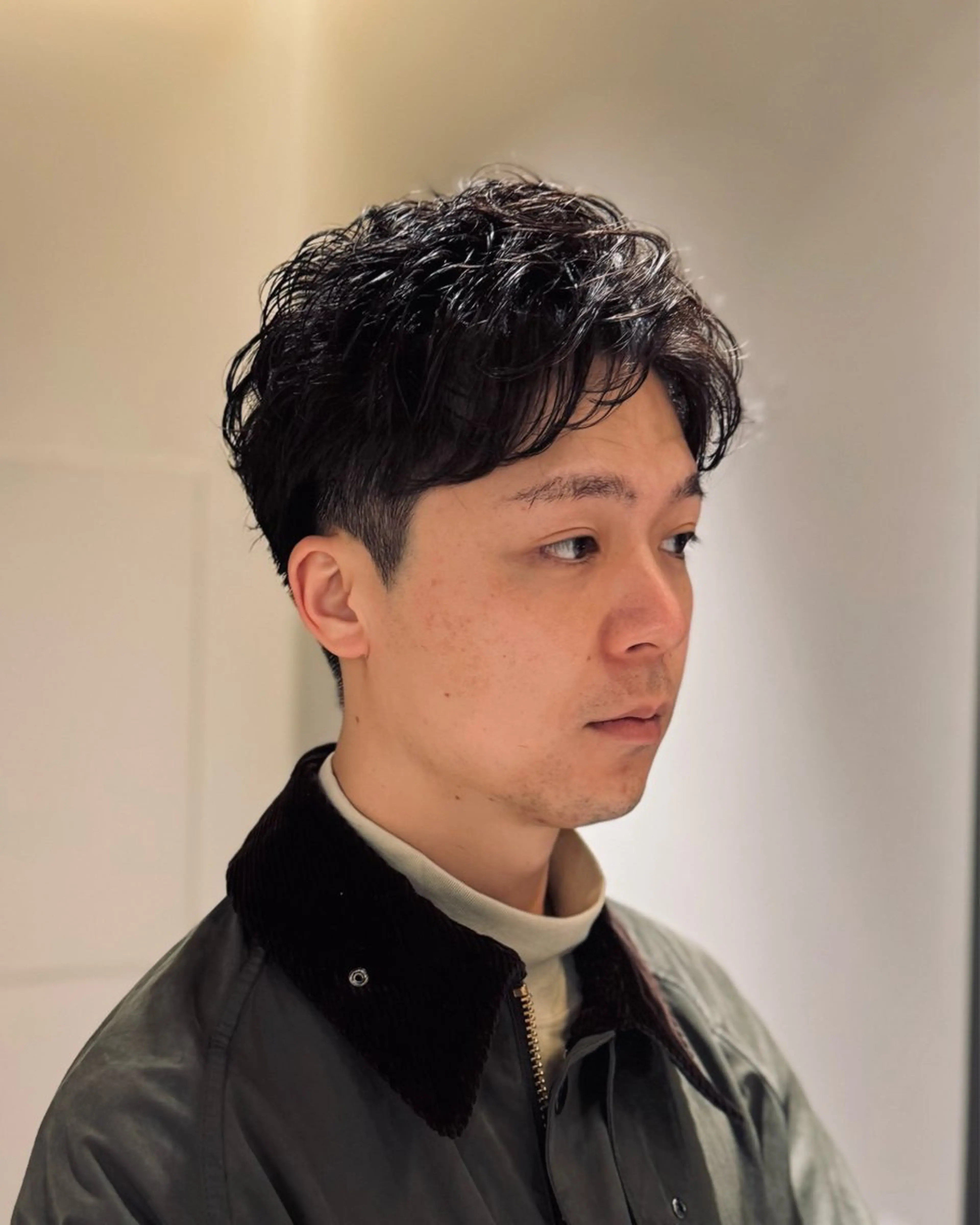 ショート パーマ メンズ メンズパーマ ショートヘア カット パーマ 丸山 航輝のヘアスタイル