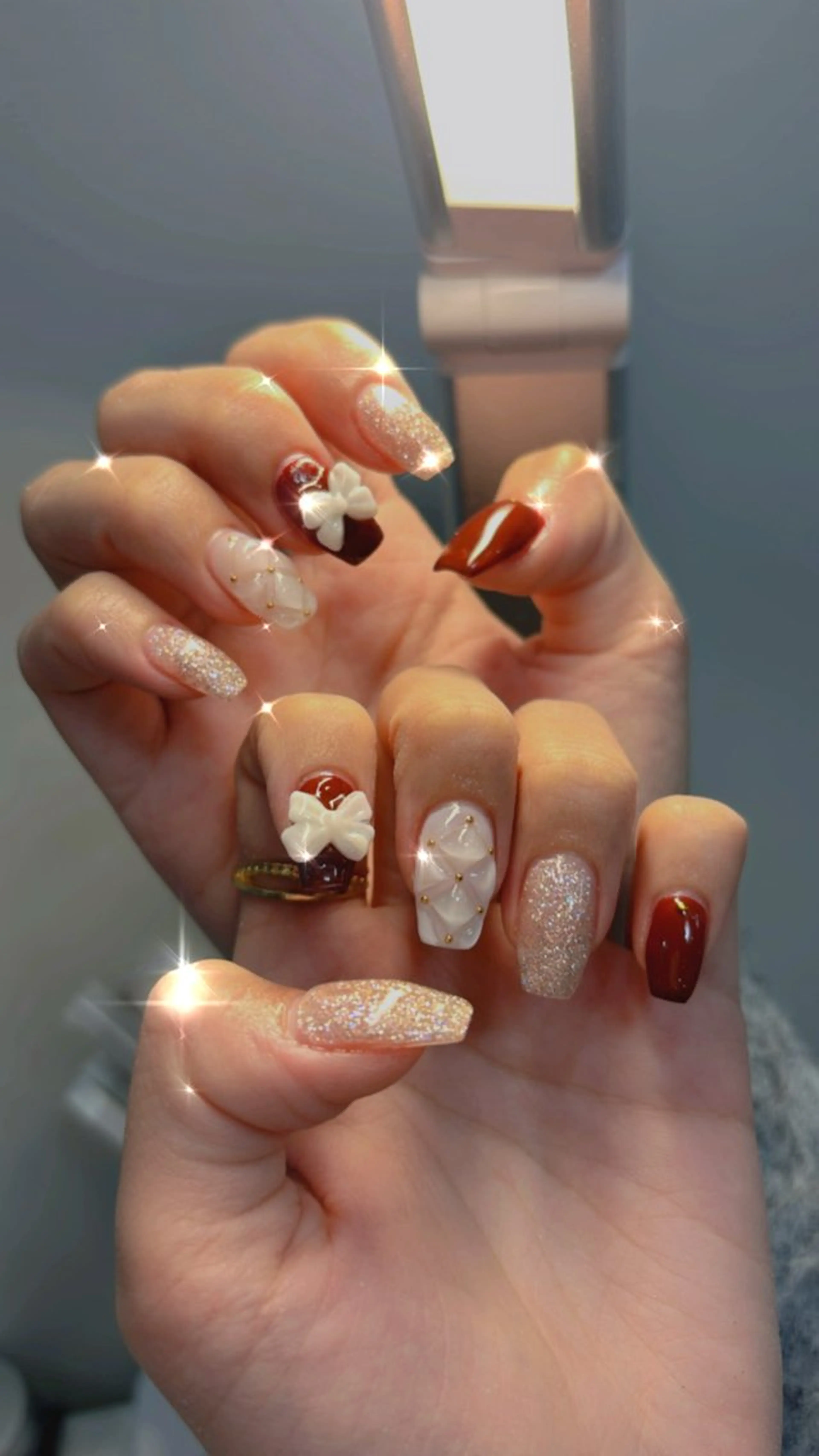 ネイル ハンドネイル 鶴橋wooone nail.rieのネイルデザイン