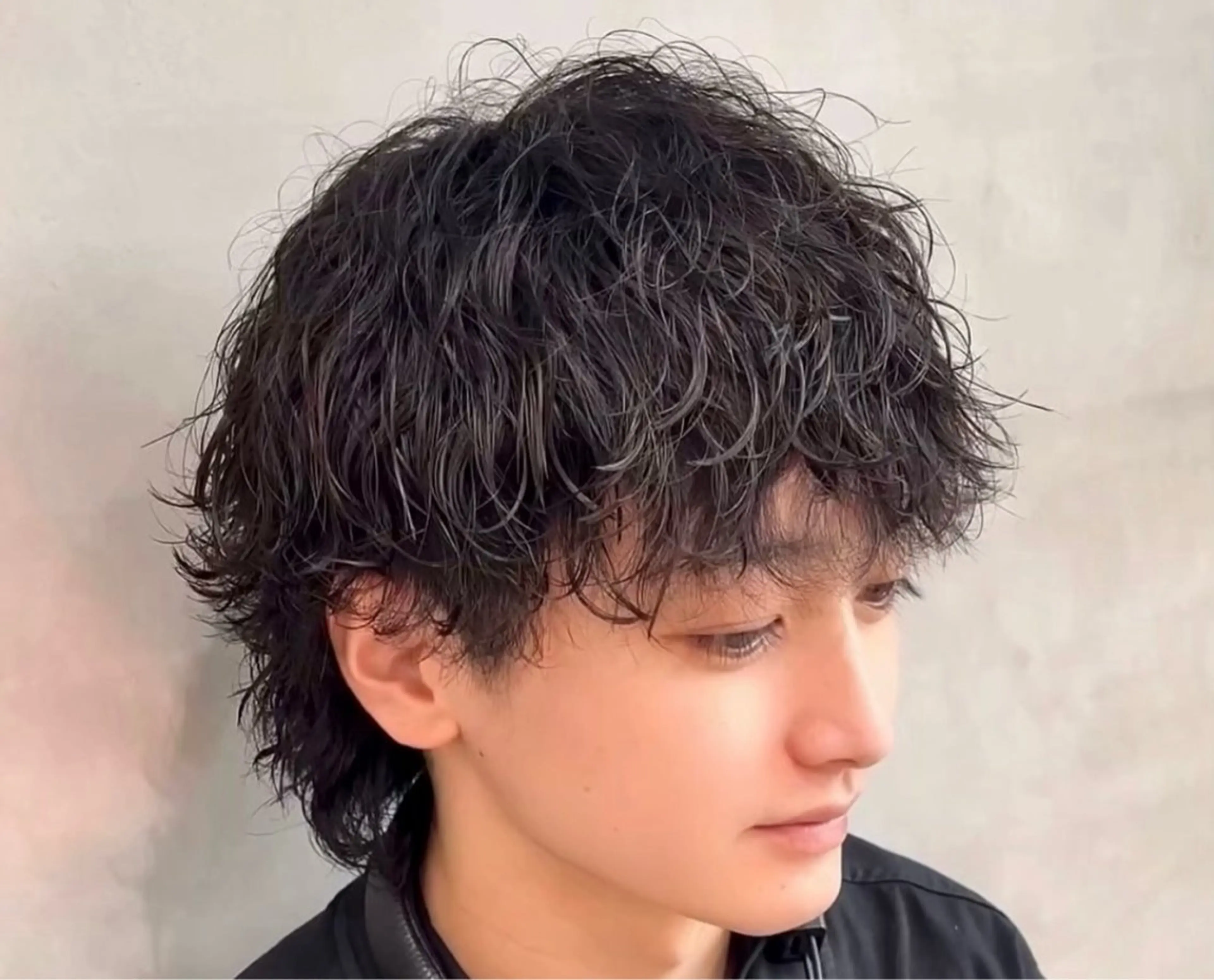 セミロング パーマ ヘアアレンジ メンズ fifth 石川 凪のヘアスタイル