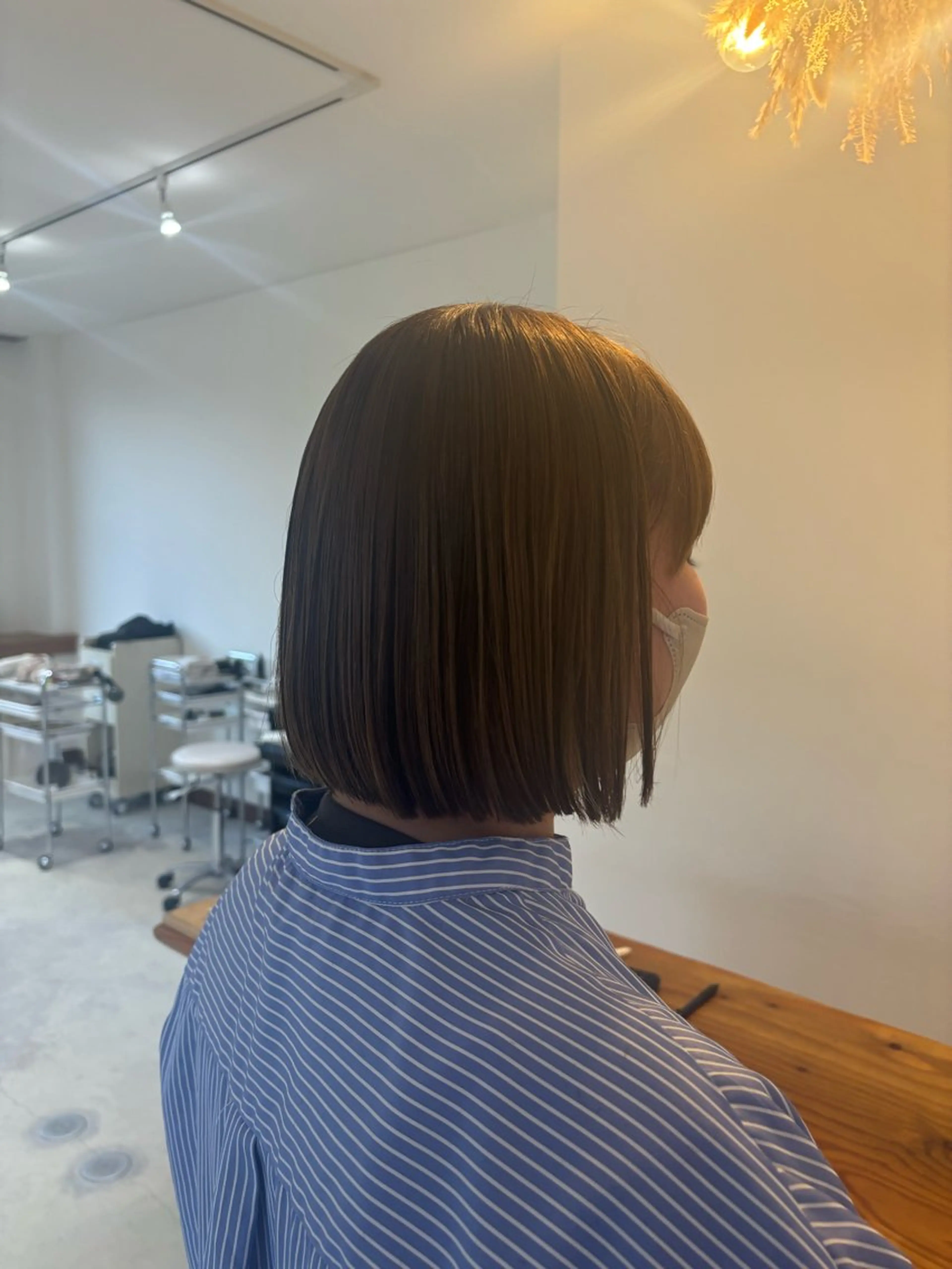 ミディアム ヤマノウチ アヤカのヘアスタイル