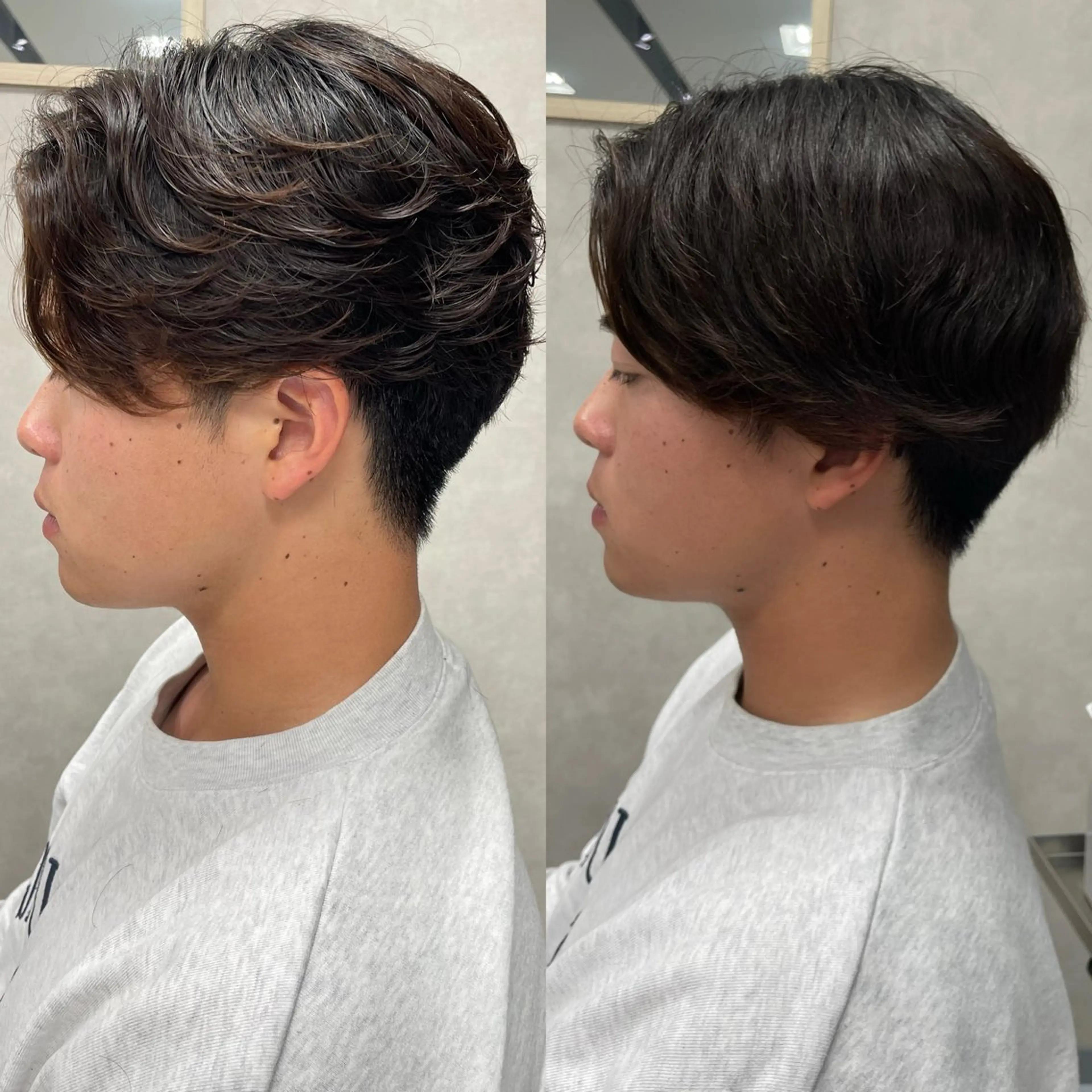 パーマ メンズ カット パーマ ダウンパーマ特化💎 ボブ・レイヤーりなのヘアスタイル