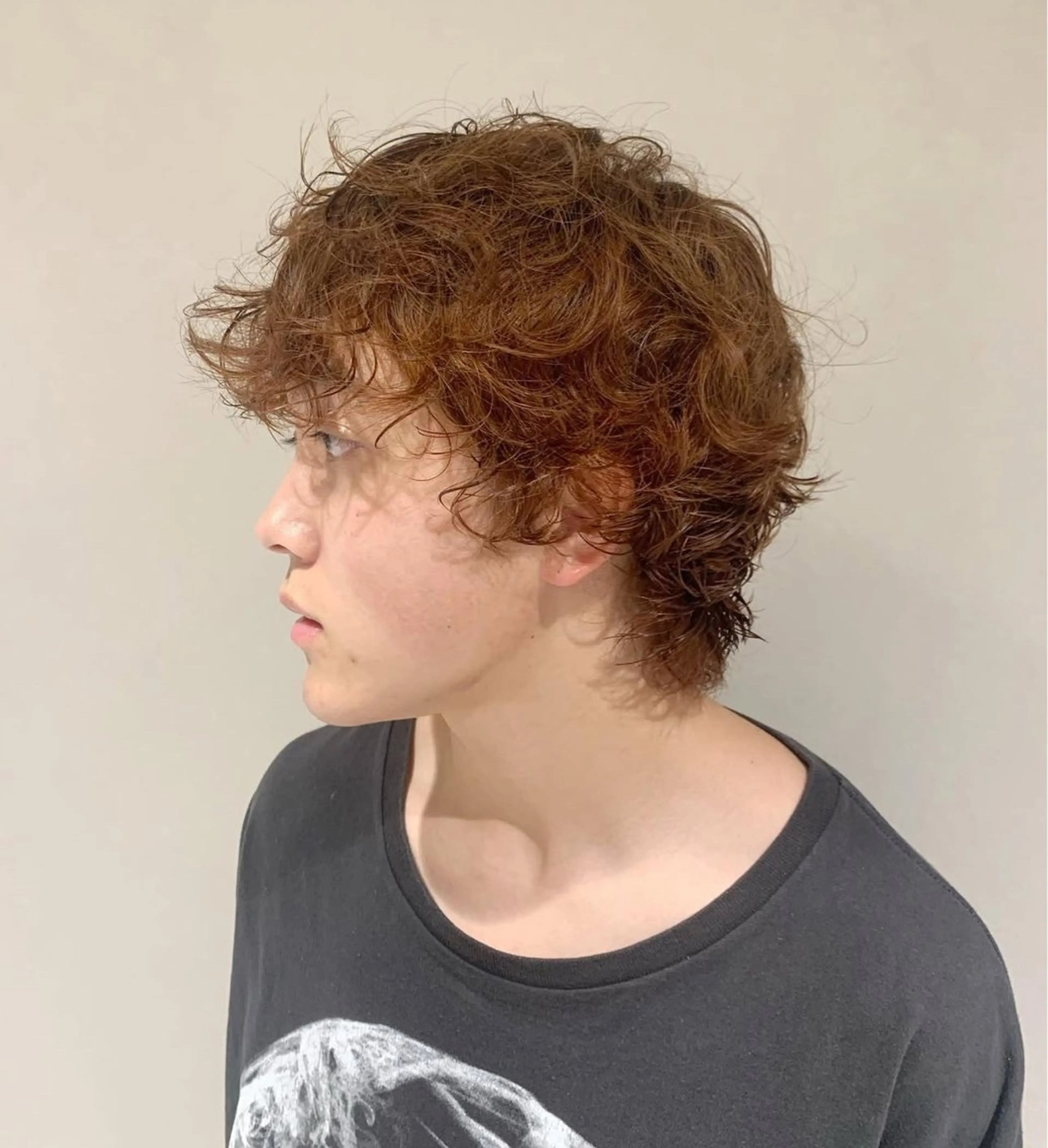 パーマ メンズ 🤎オリーブカラー× パーマ特化💫森口のヘアスタイル