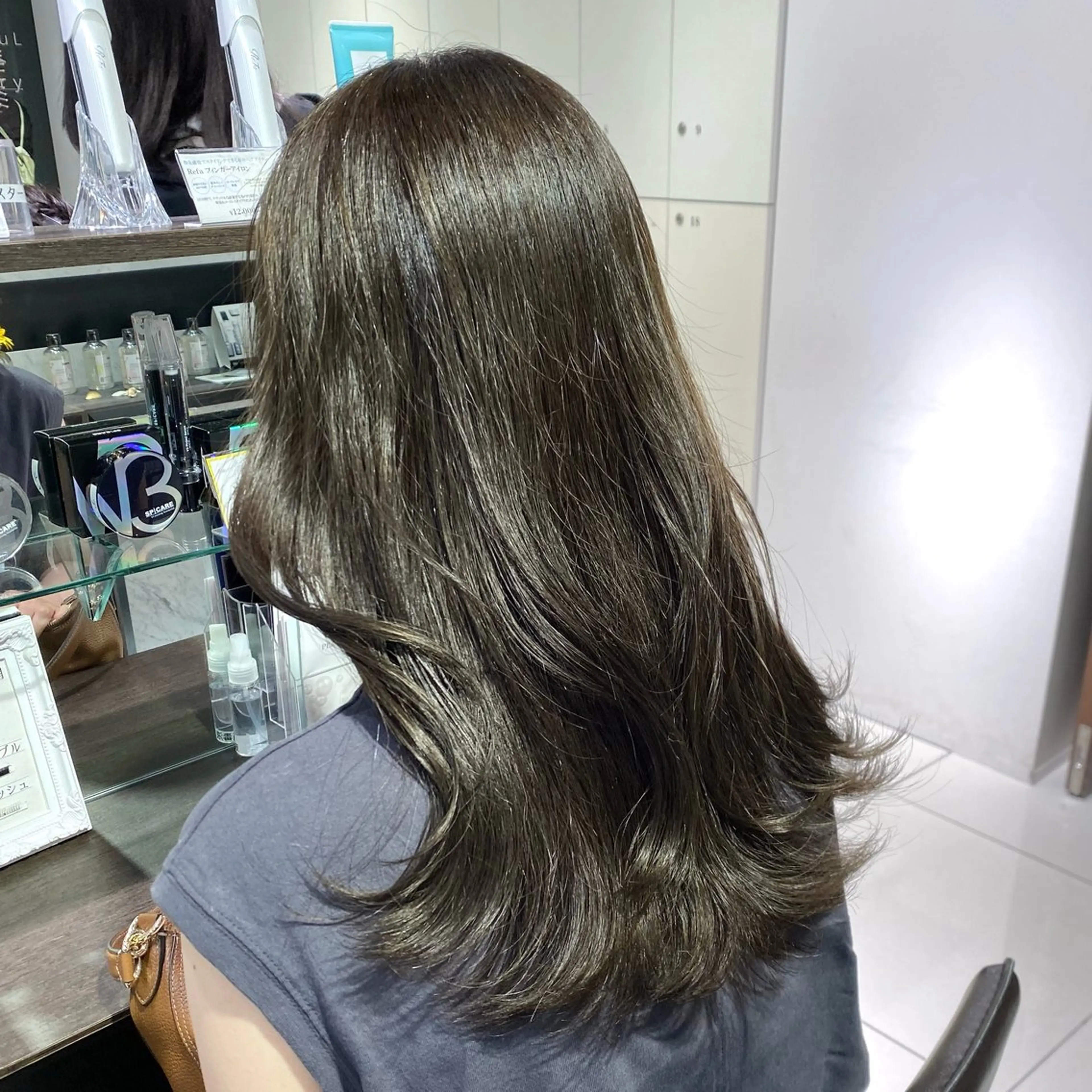 セミロング カラー ヘアアレンジ ヘアカラー ブリーチなしカラー /新百合ヶ丘/安形翔のヘアスタイル