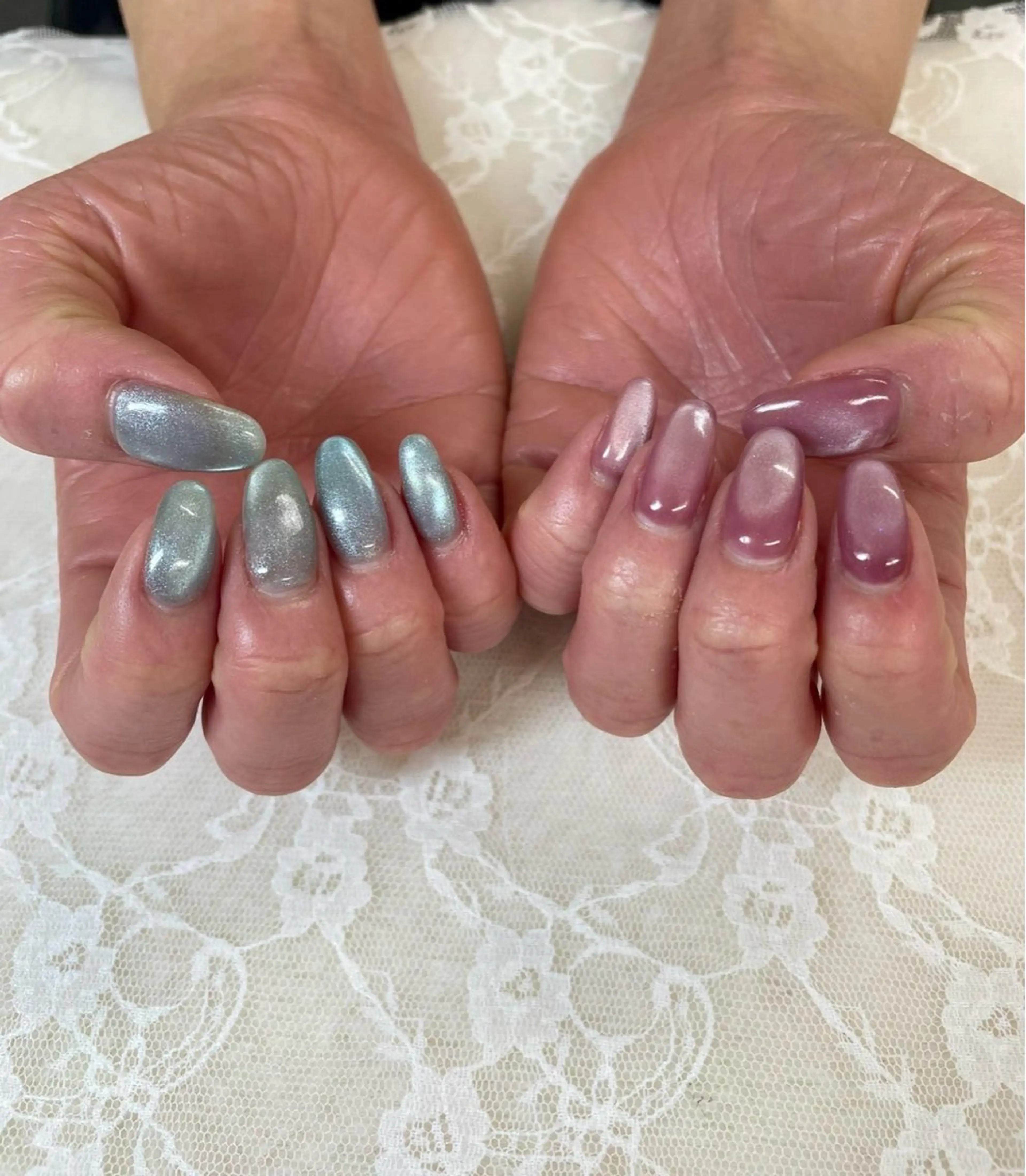 ネイル マグネットネイル ハンドネイル ハンドケア 心斎橋Salon Epokkuのネイルデザイン