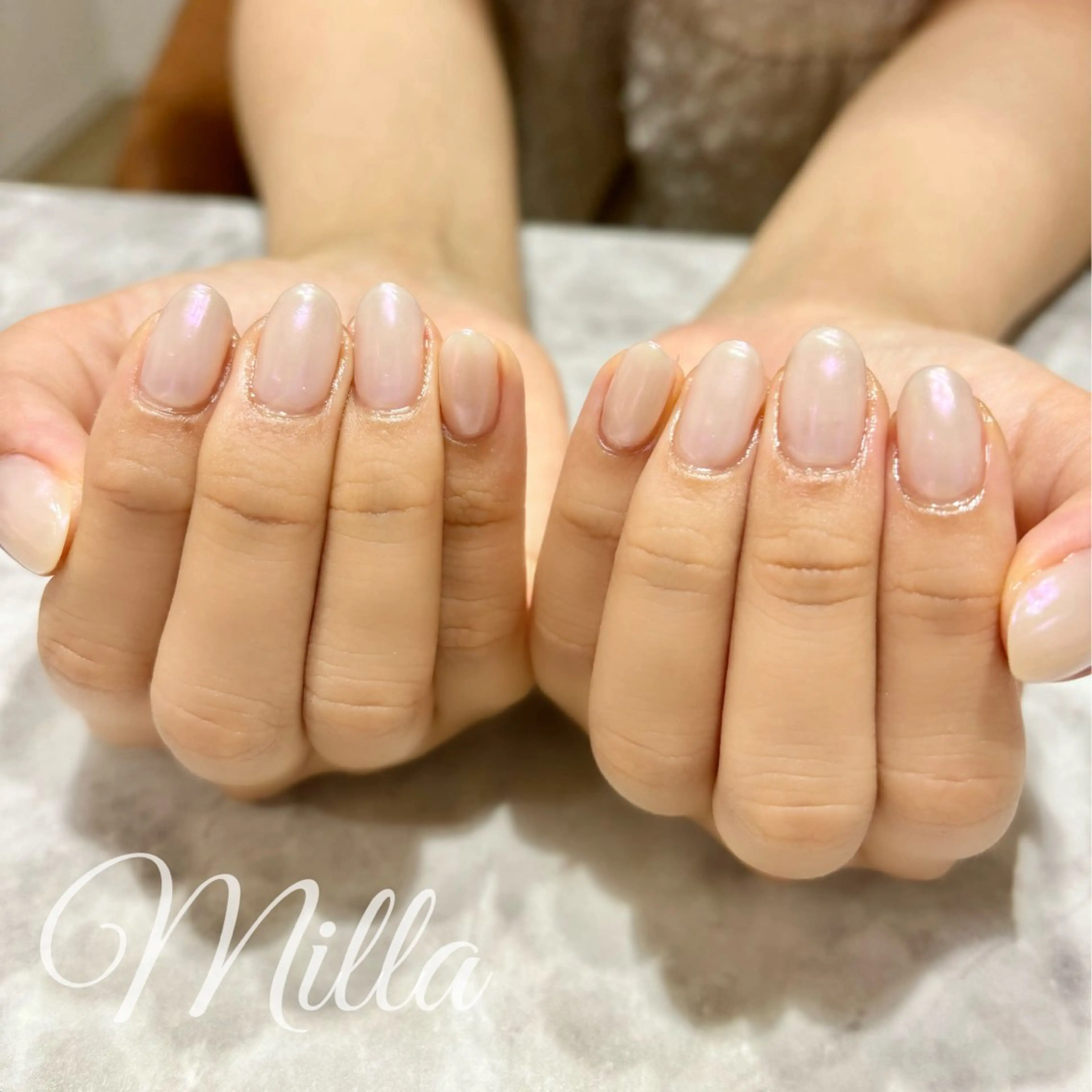 ネイル ワンカラーネイル ピンク Nail Salon Milla / ミラのネイルデザイン