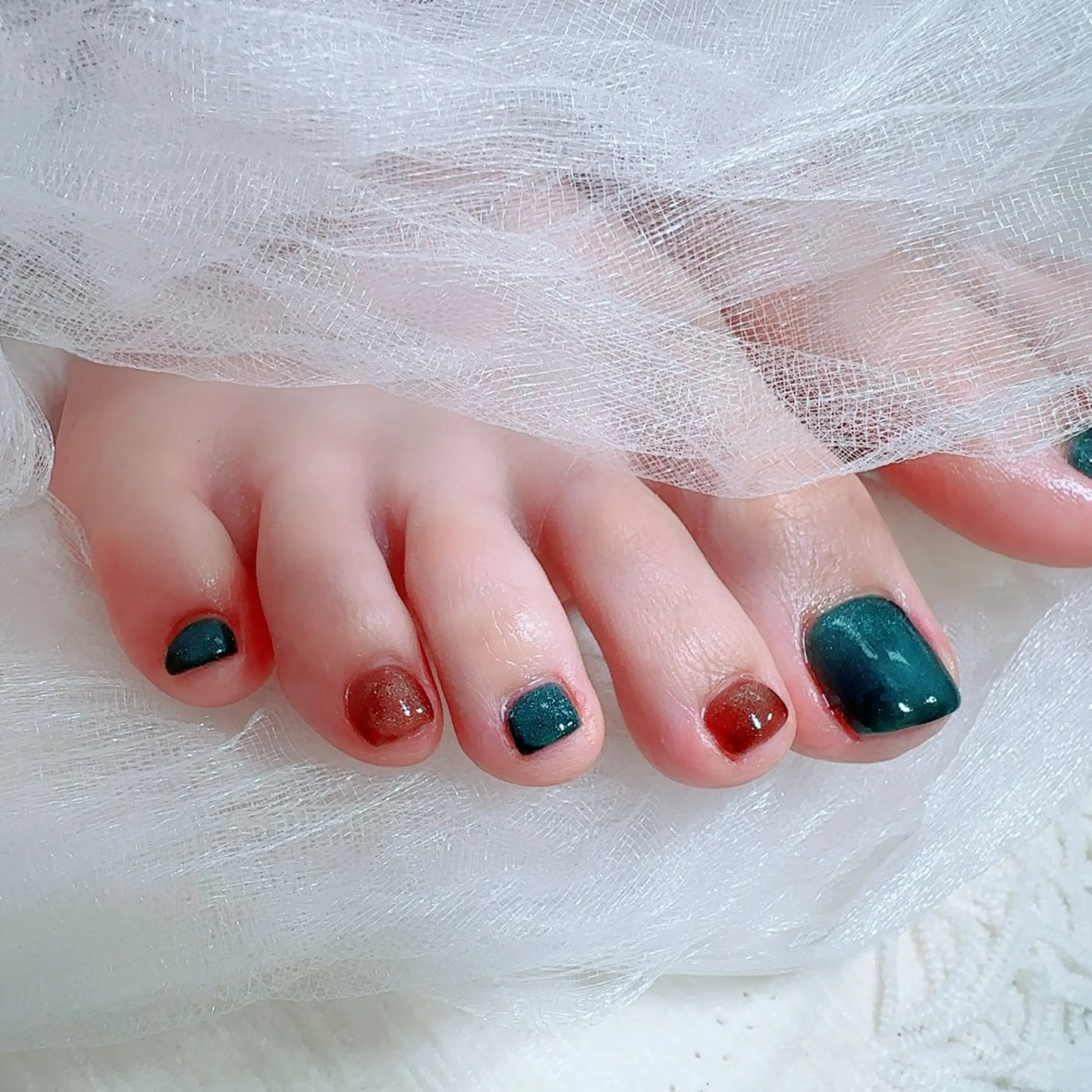 2/20限定！オフ込み①13時～🌻フットネイル(オフあり) マグネット＋￥500の写真