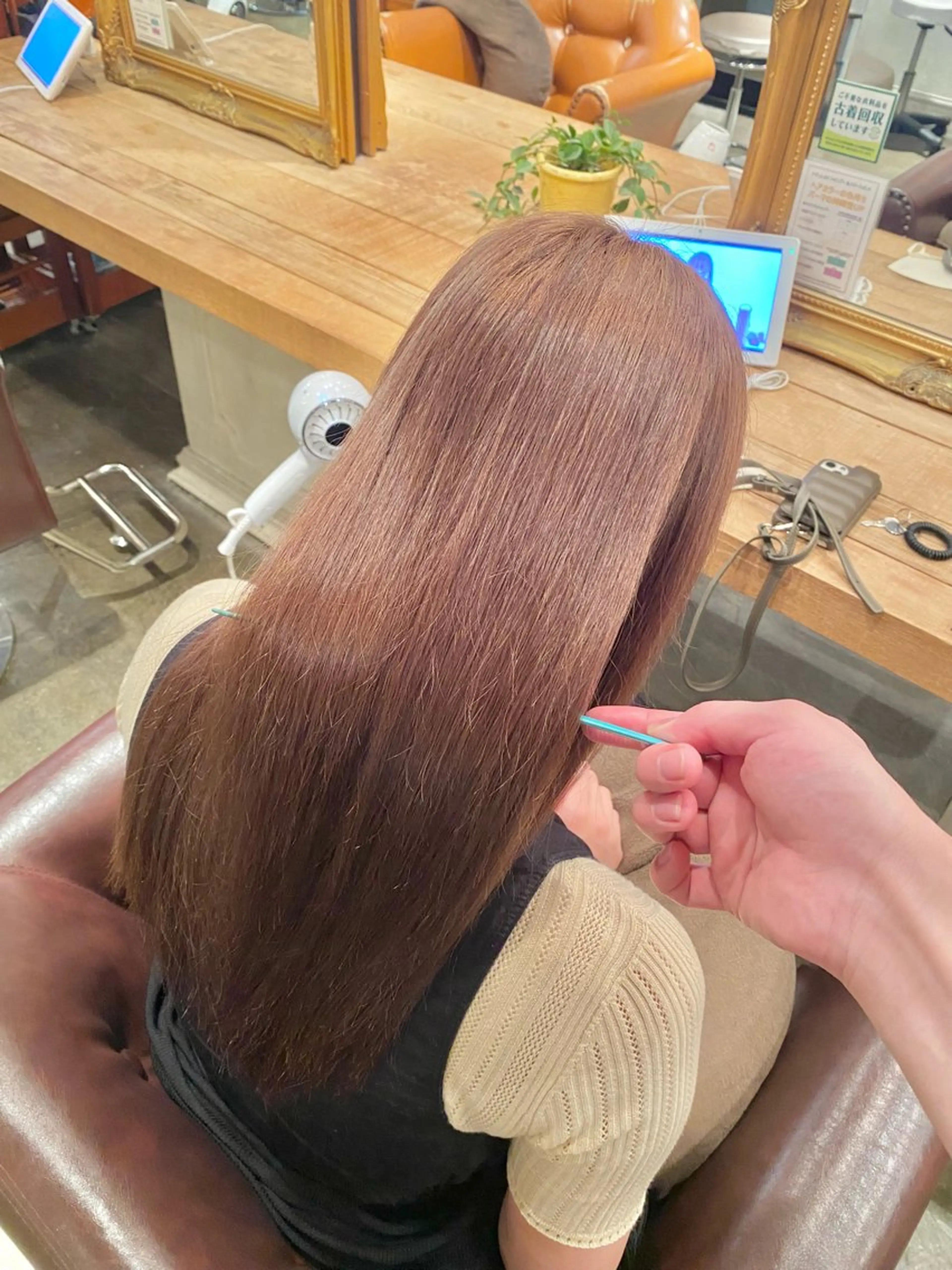 ロング カラー 髪質改善&縮毛矯正 カット/soyaのヘアスタイル