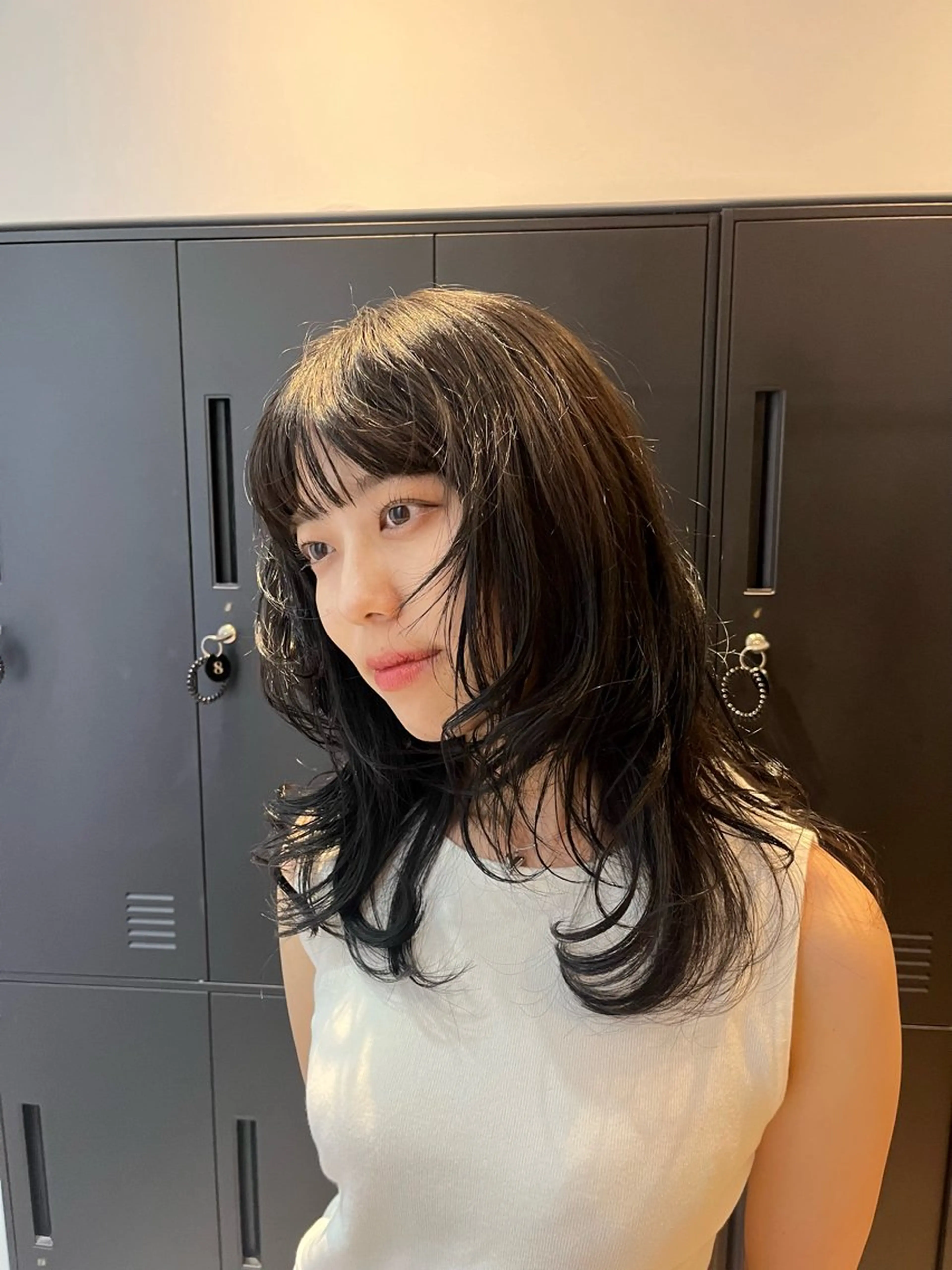 ミディアム カラー ヘアアレンジ 今井 香奈恵のヘアスタイル