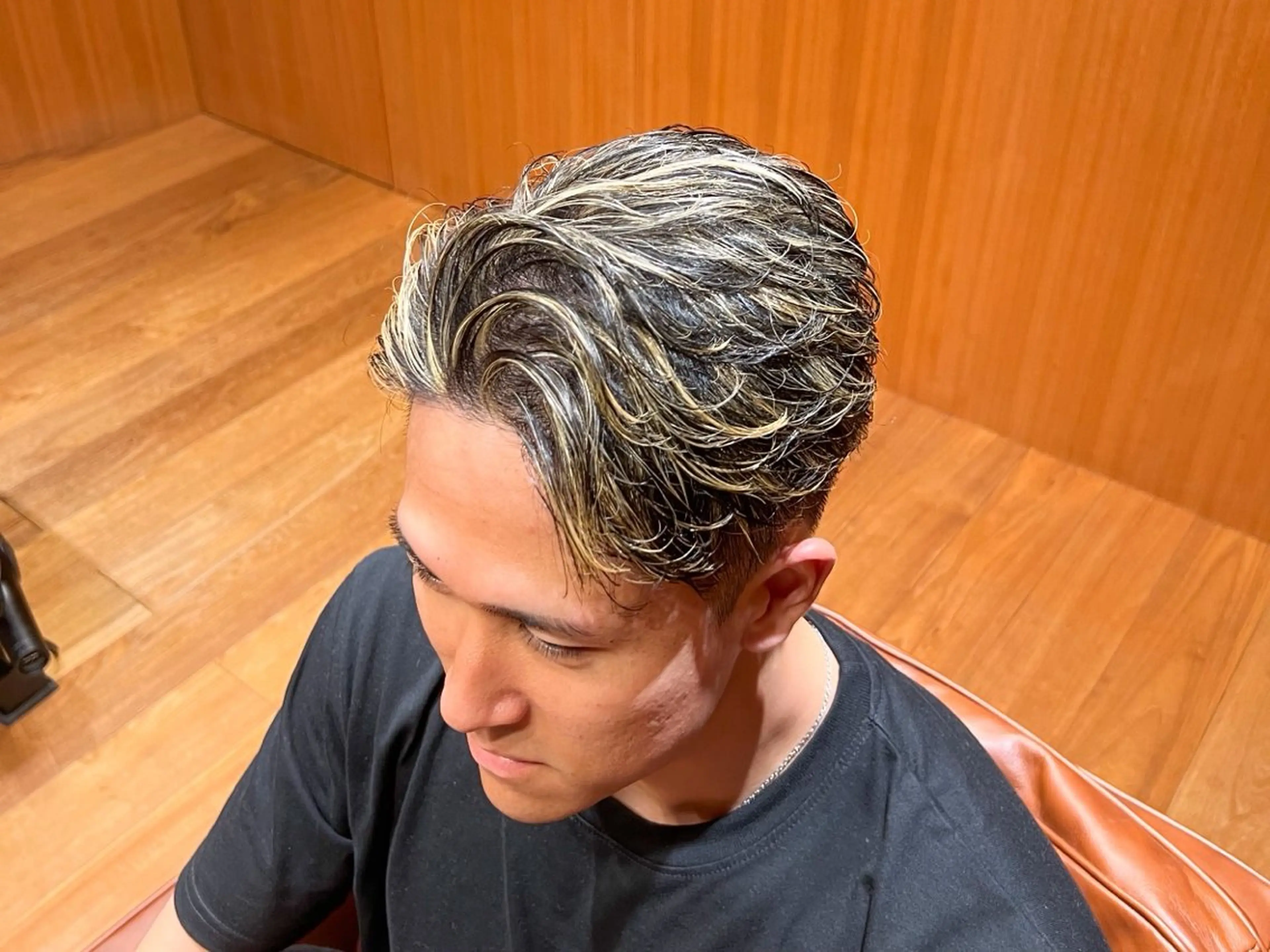 【期間限定】カット➕ハイライトモデル【メッシュキャップ使用】【メンズカラー】【メンズカット】の写真