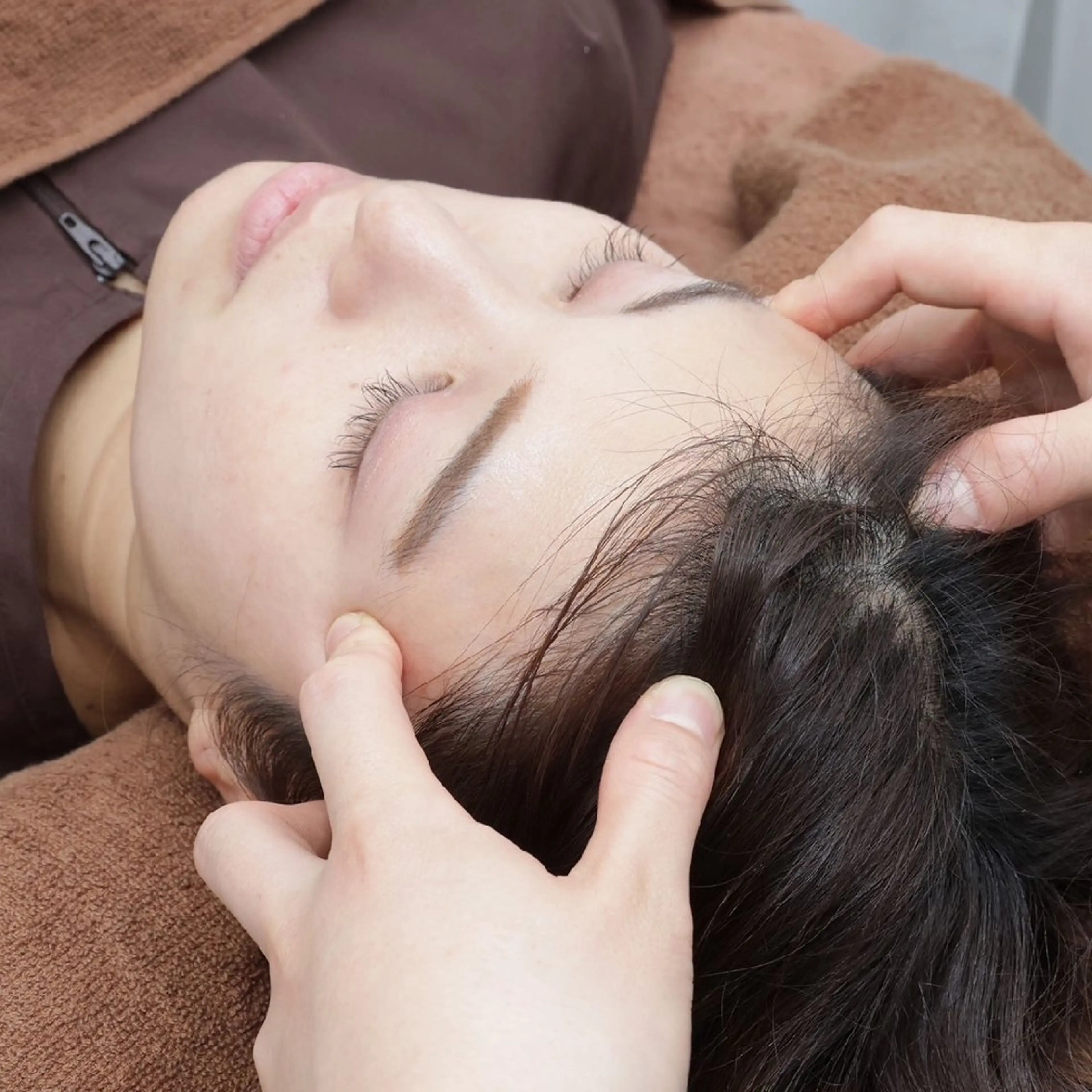 首肩・ヘッドマッサージ、ドライヘッドスパの写真