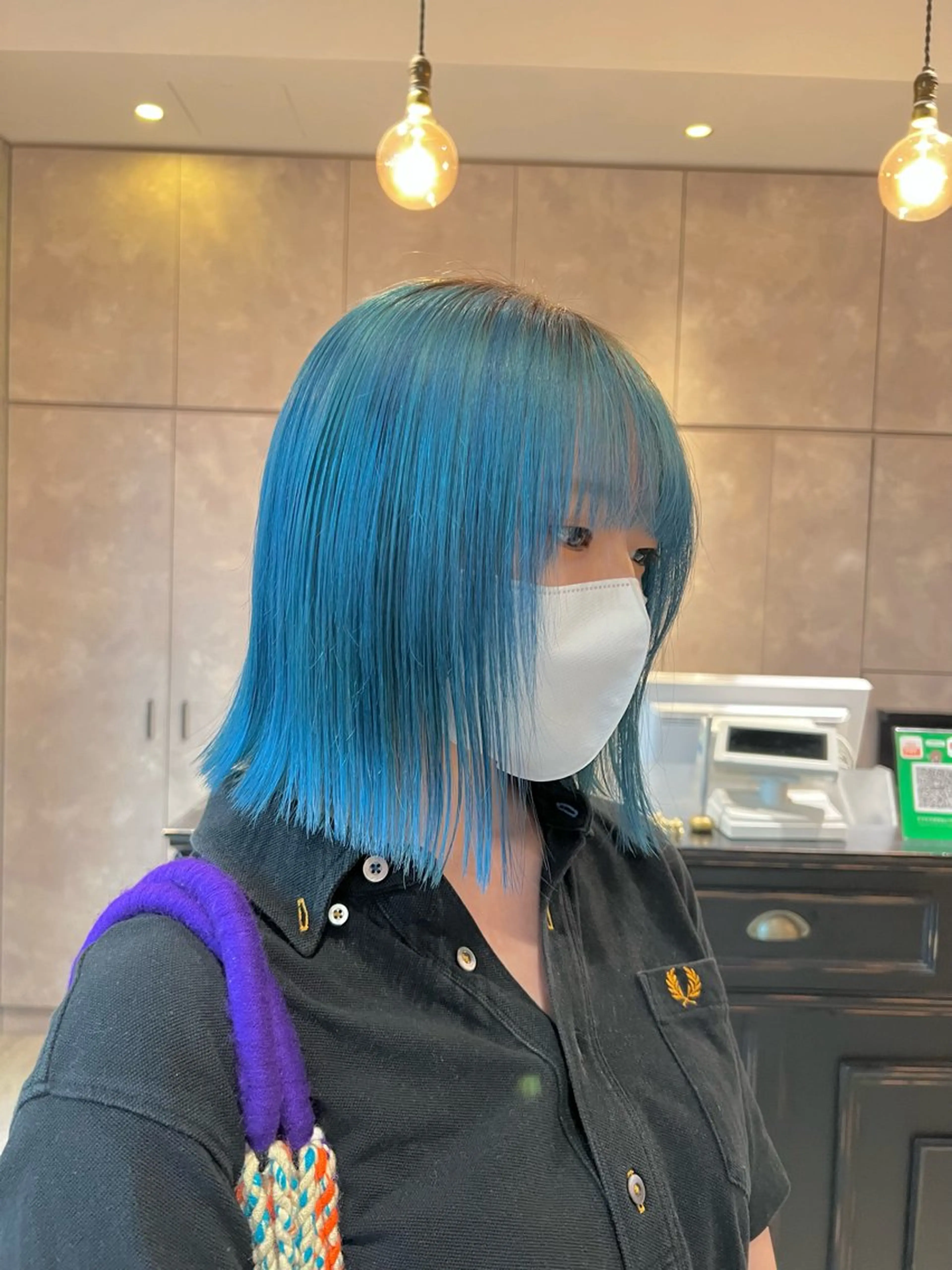 セミロング ヘアカラー トリートメント ヘアセット 🩷色気可愛い🩷 透明感カラー🩷のヘアスタイル