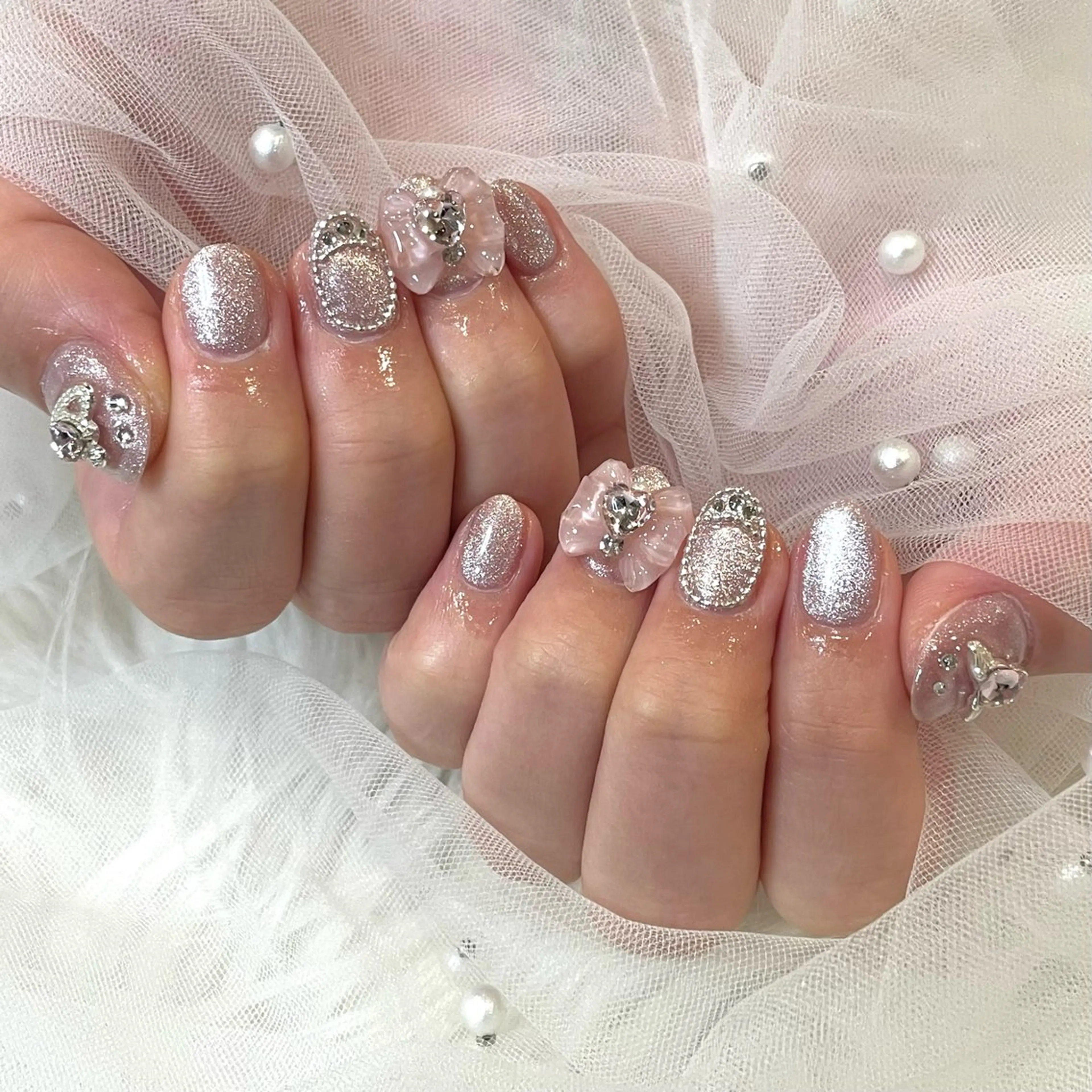 ネイル マグネットネイル yurika 🌷.*･ﾟのネイルデザイン