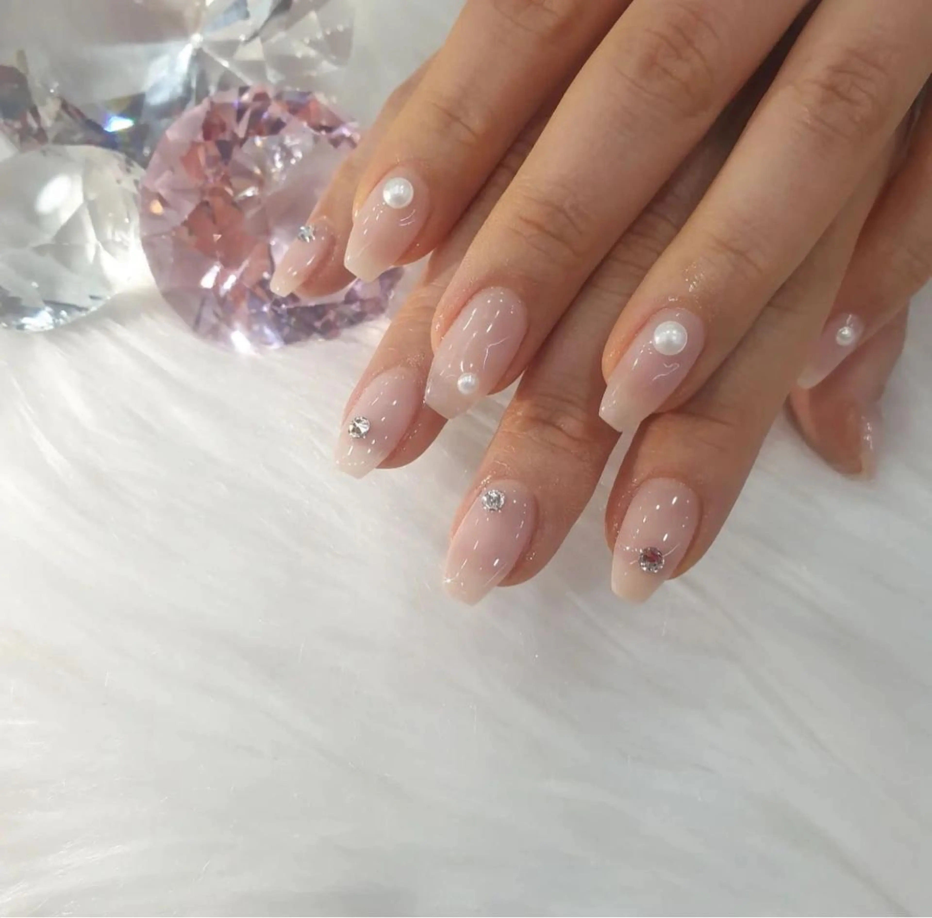 ネイル ストーンネイル 🌵the.one nails🌵新小岩のネイルデザイン