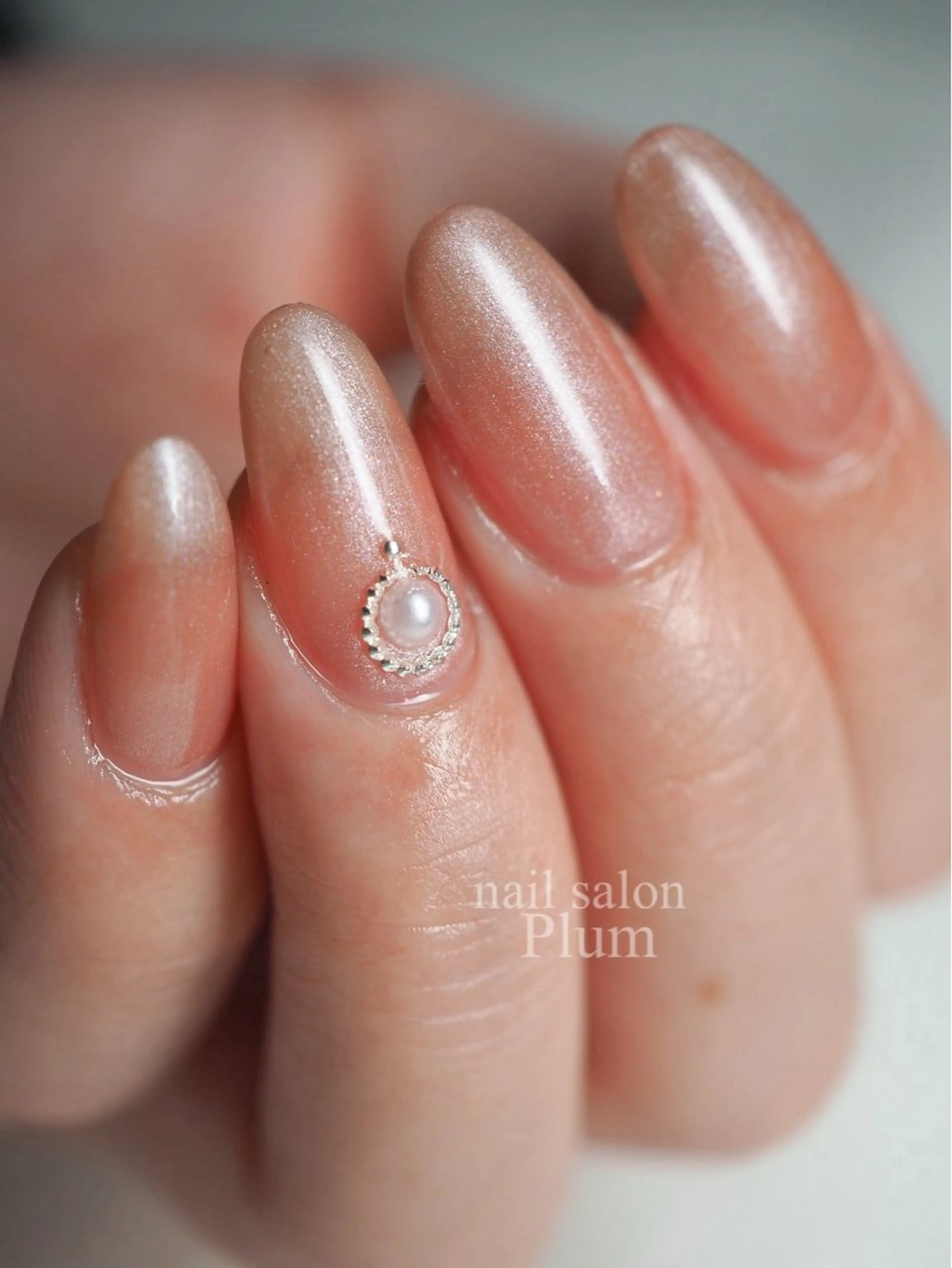 ネイル シンプルネイル ハンドネイル Plum Kanaのネイルデザイン
