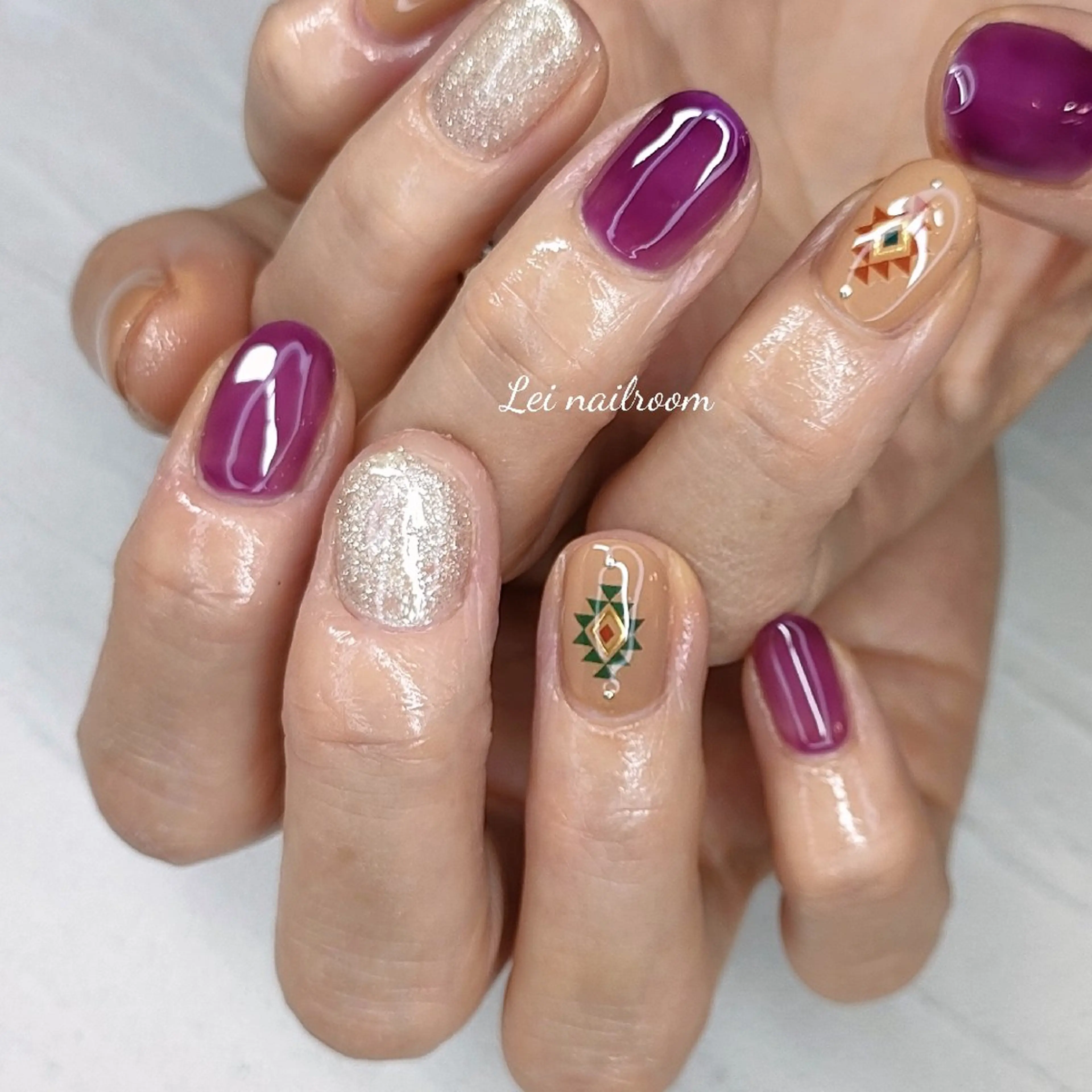 ネイル アートネイル lei🌼 nailroomのネイルデザイン