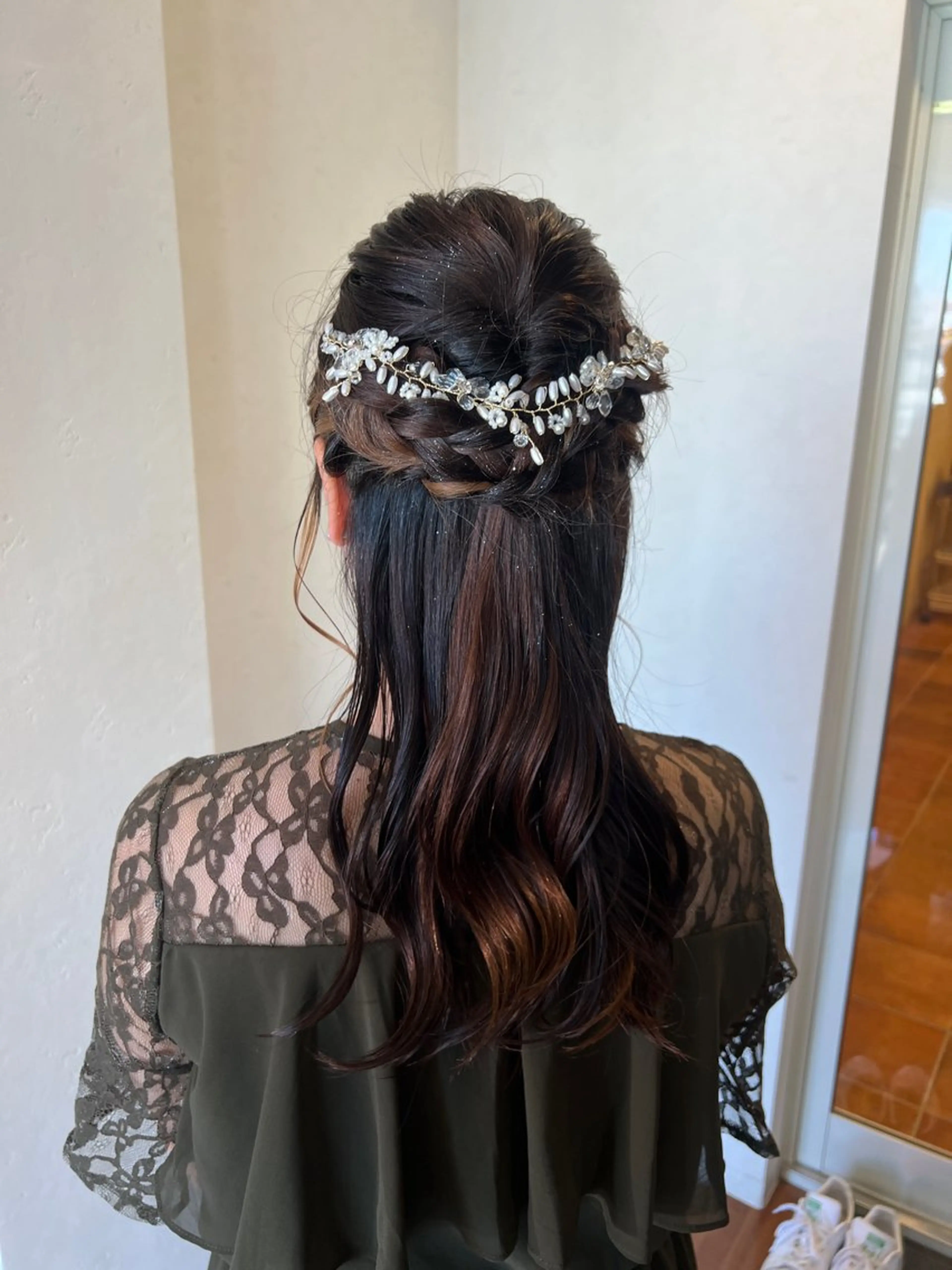 ヘアアレンジ ハーフアップ 水田 芹七のヘアスタイル