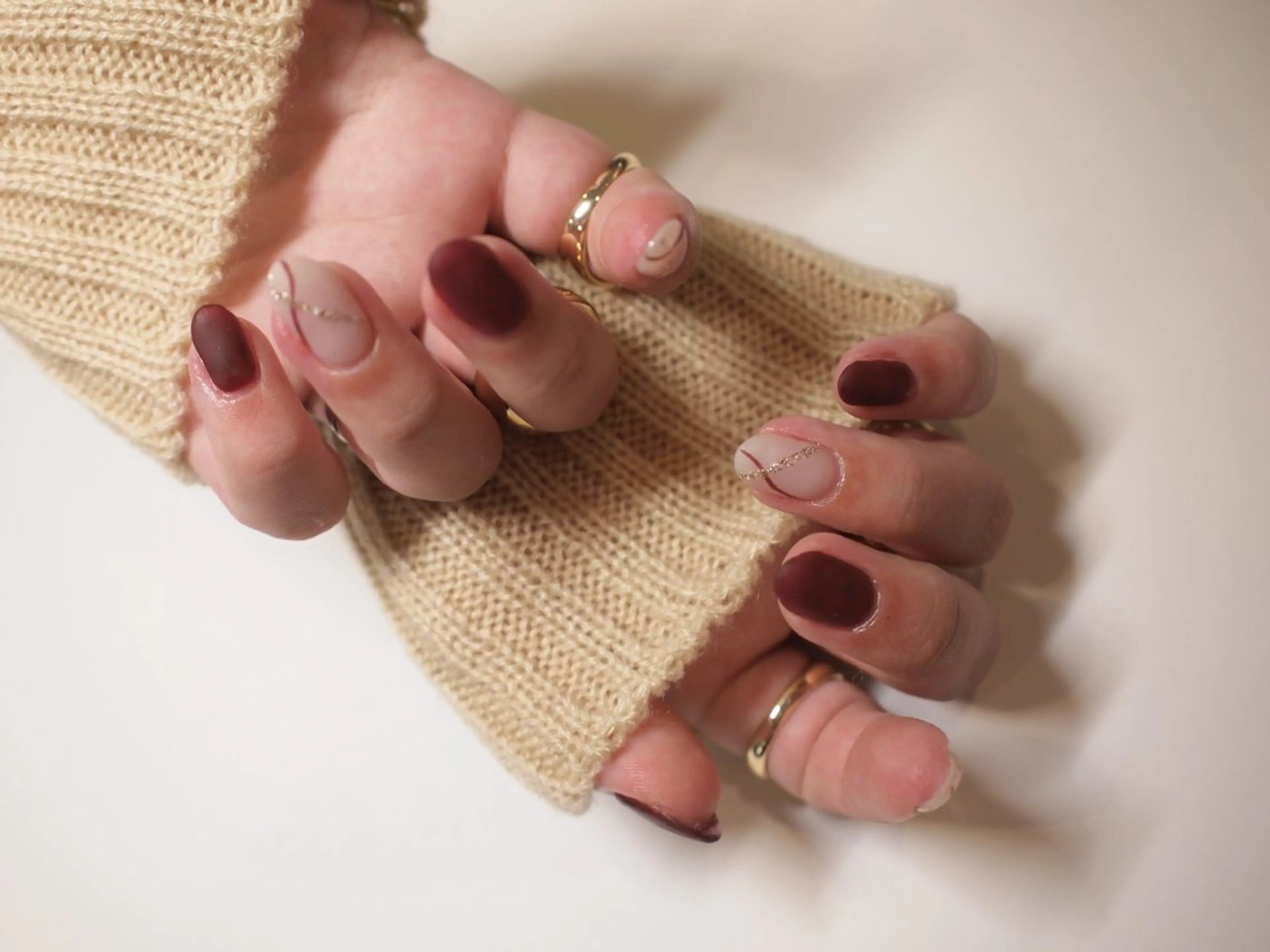 ネイル マットネイル 【ＯＲＧＡＮ】 nailのネイルデザイン