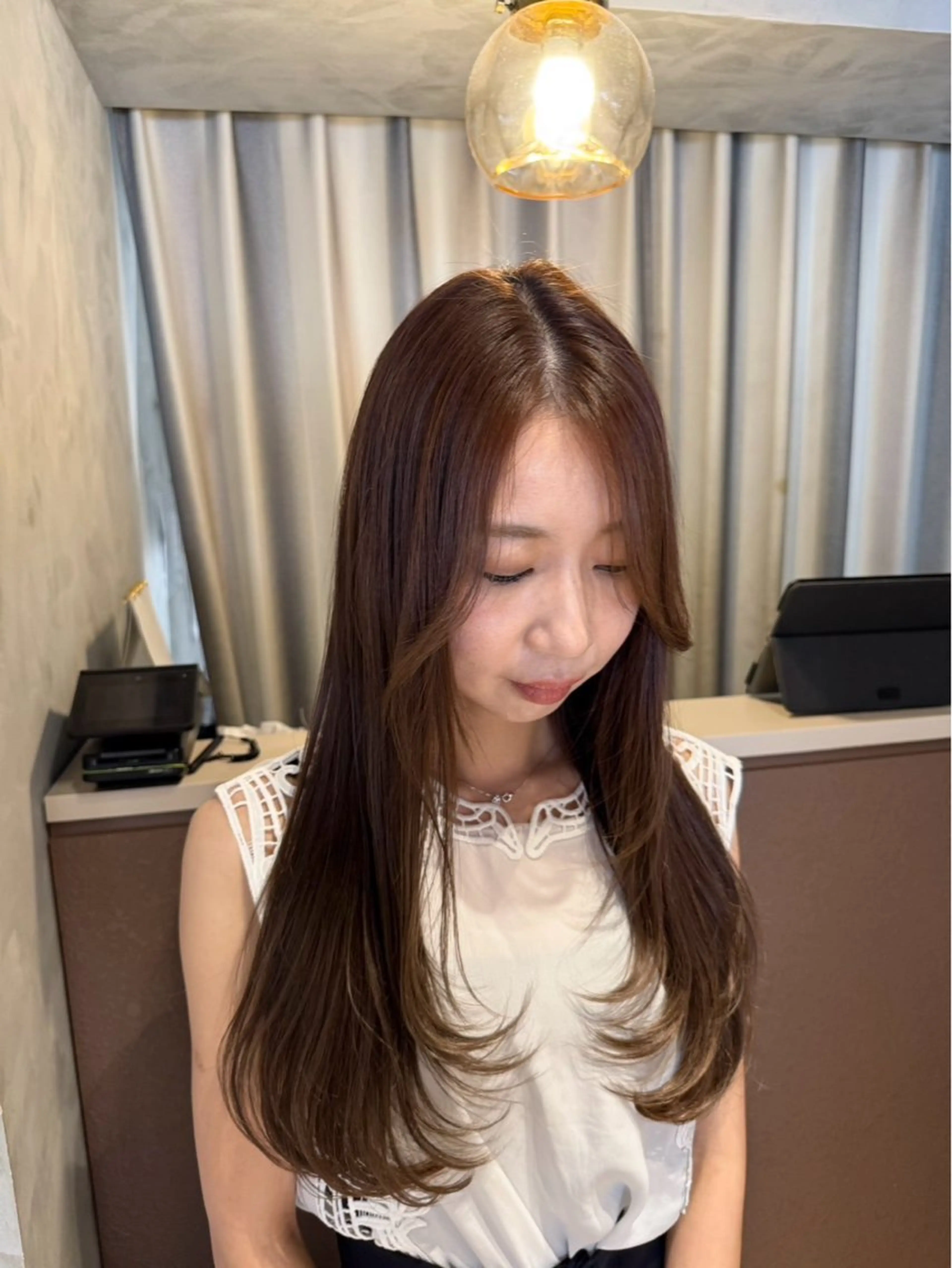 ロング 阪倉 美玲のヘアスタイル