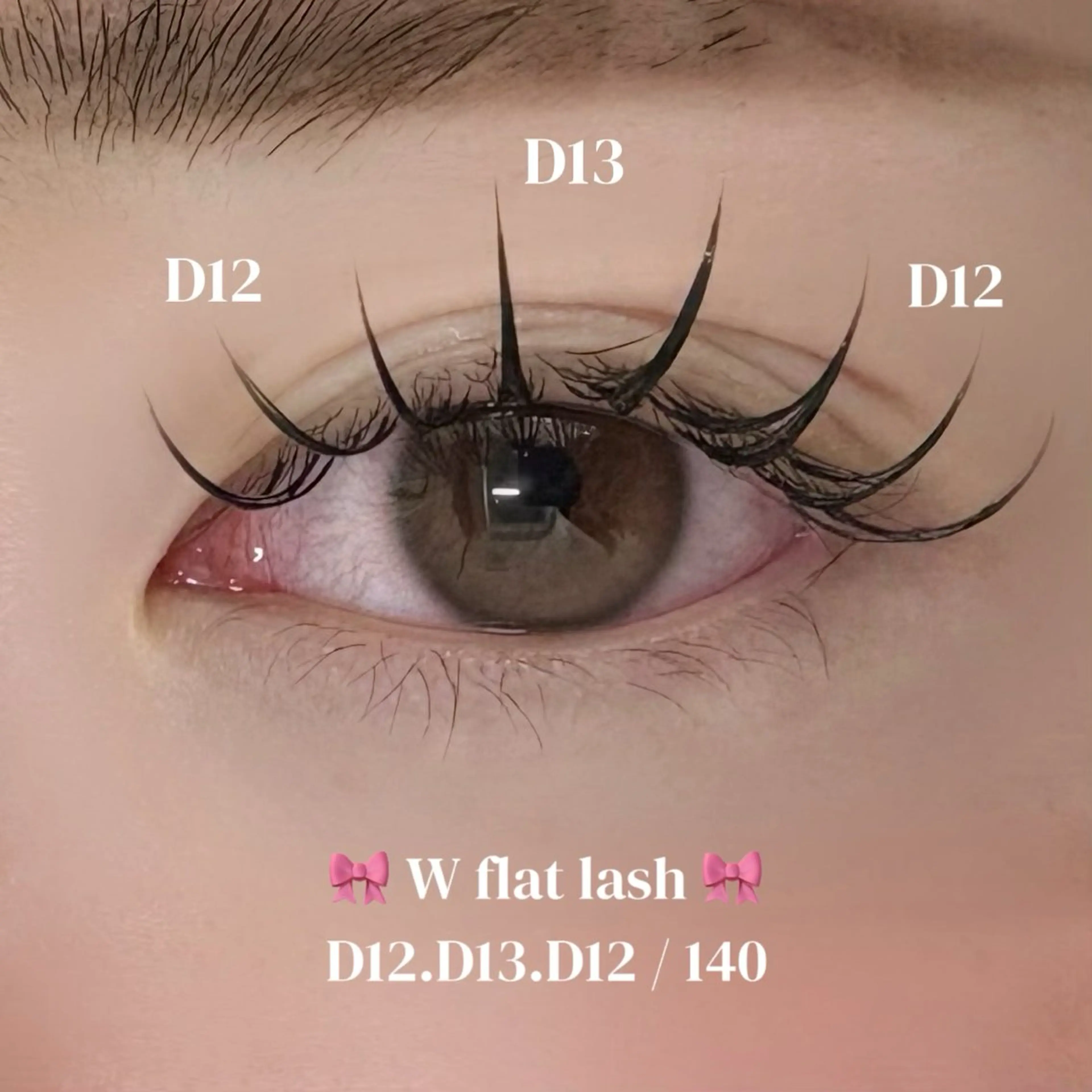 🎀Wフラットラッシュ140本🎀 ※お直し返金不可《土日祝➕300円》の写真