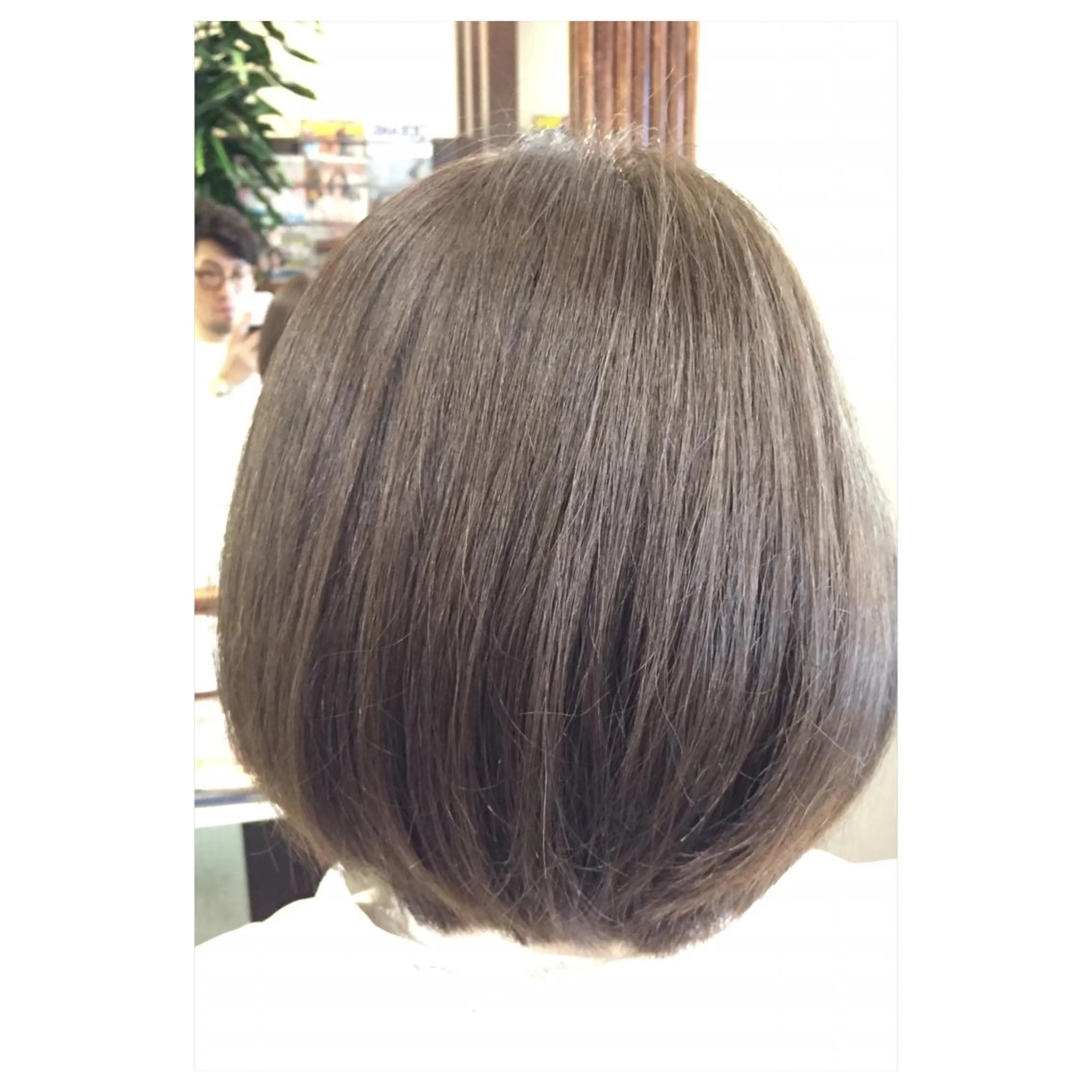 ショート カラー アッシュ グレージュ オレンジ 外国人風カラー パーソナルカラー診断 できます　木曽　主博のヘアスタイル