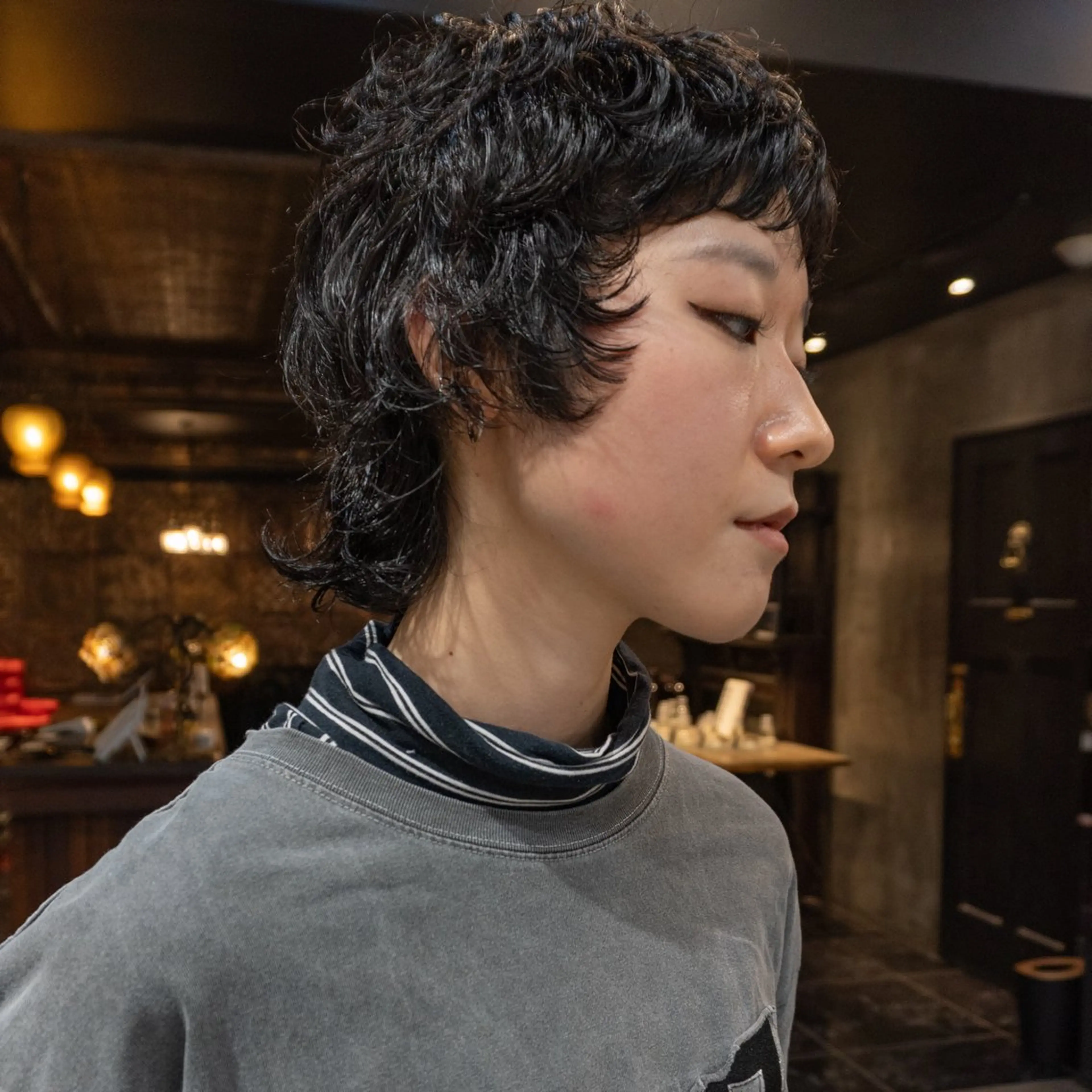 ショート パーマ マレットヘア カット パーマ トリートメント メンズヘア/パーマ/ SHOUTOのヘアスタイル