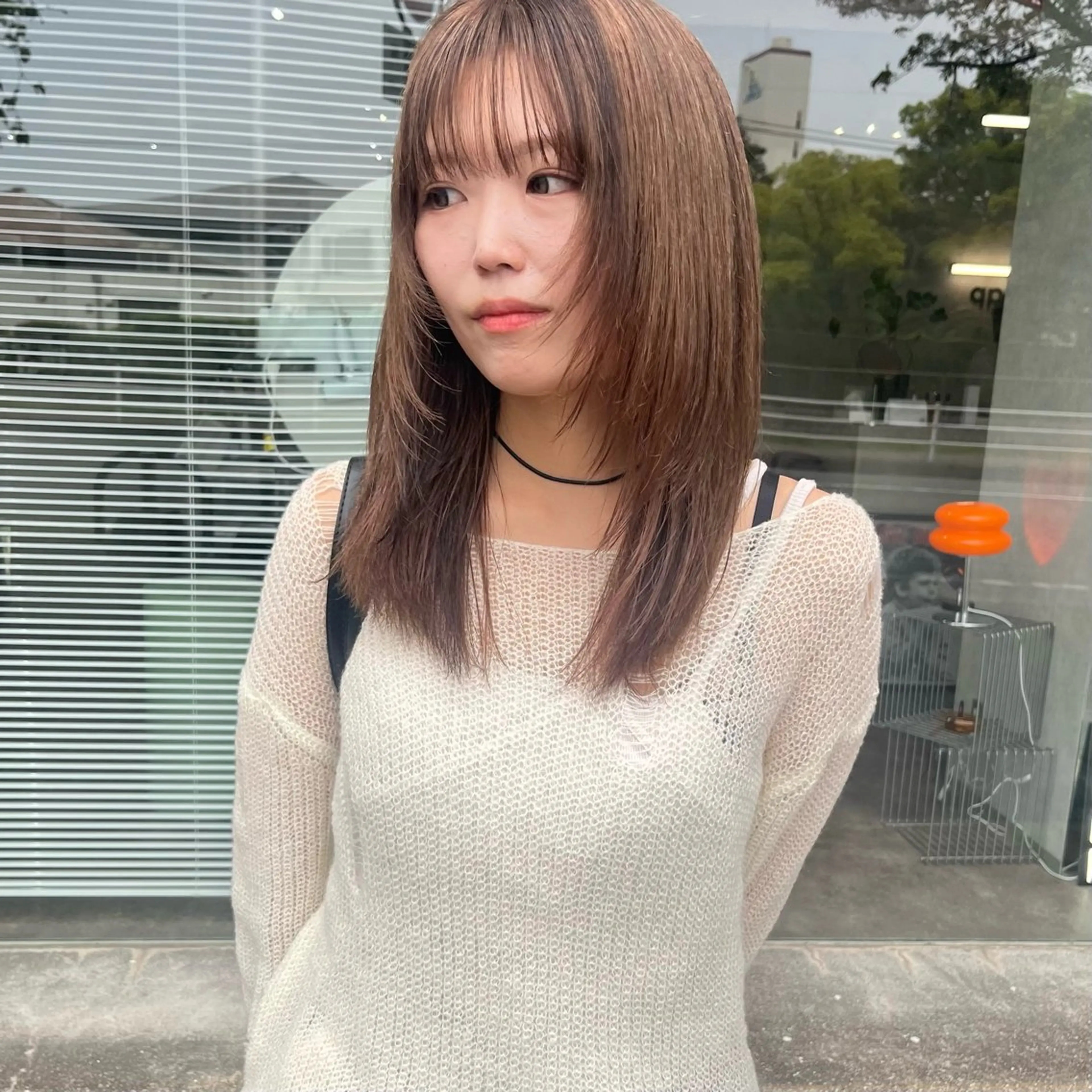 セミロング カラー ハイトーンカラー 顔周りカット カット ヘアカラー トリートメント yuumi/大濠🪷 顔周り/ハイトーンのヘアスタイル